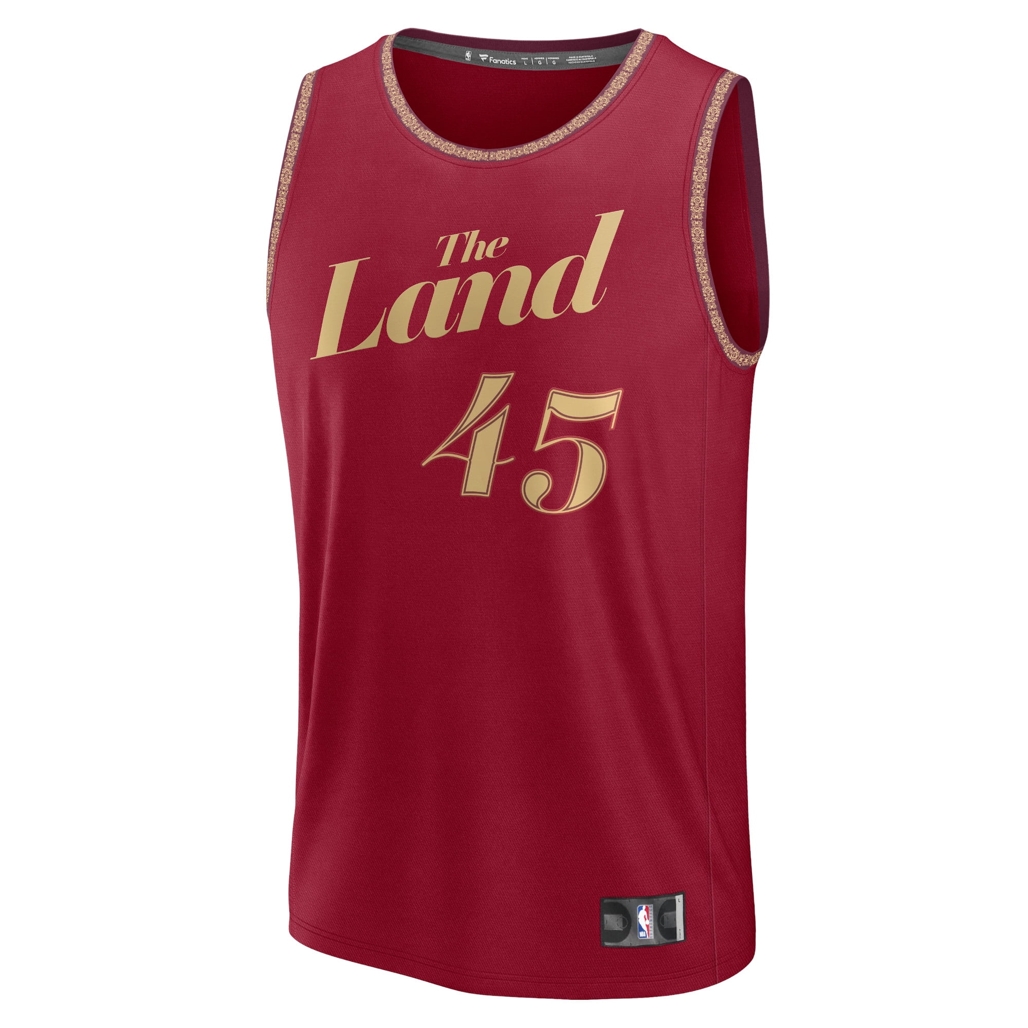Men's Fanatics Donovan Mitchell Wine Cleveland Cavaliers Fast Break Jersey - City Edition