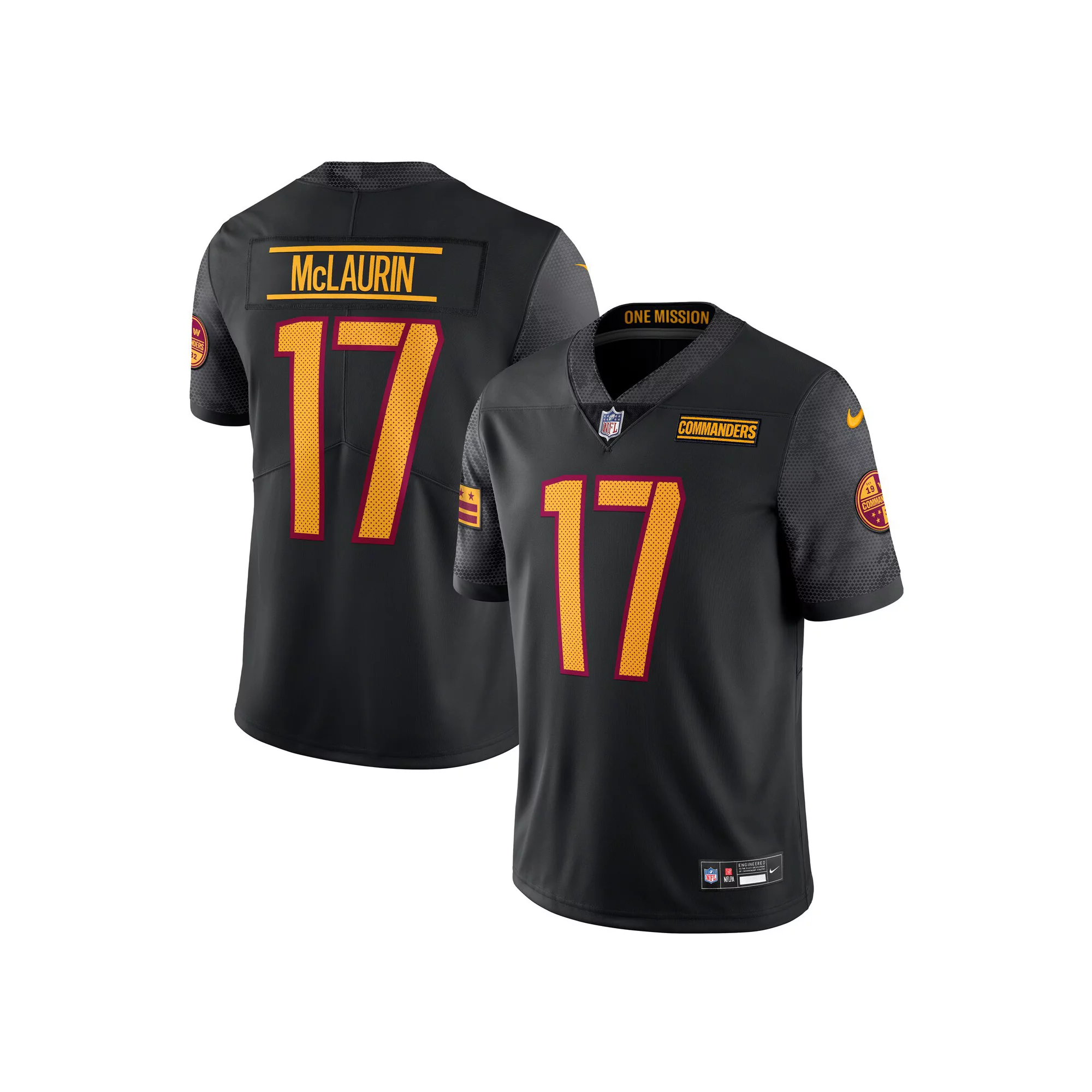 Men's Nike Terry McLaurin Black Washington Commanders Alternate Vapor Untouchable Limited Jersey