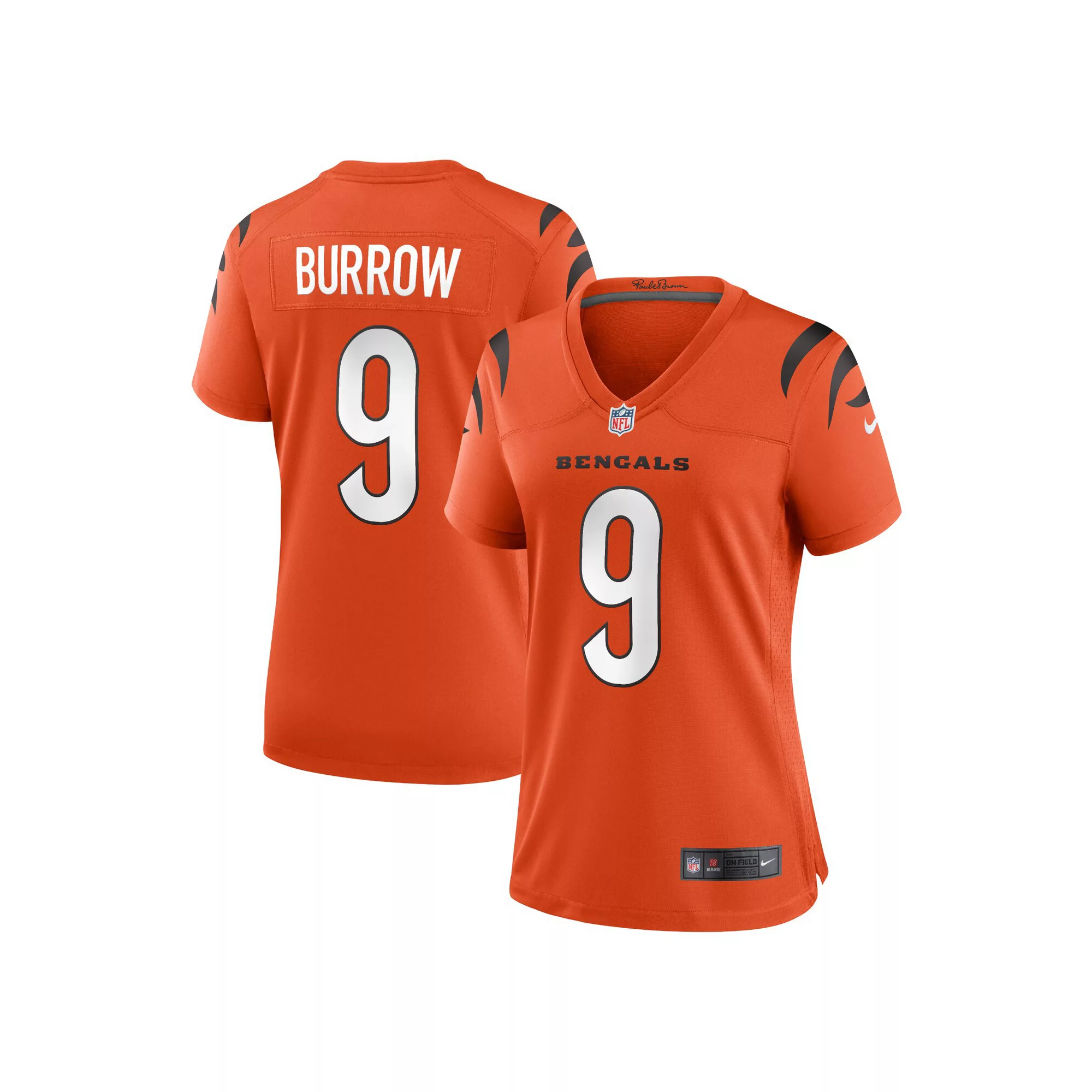 Women's Nike Joe Burrow Orange Cincinnati Bengals Alternate Game Jersey