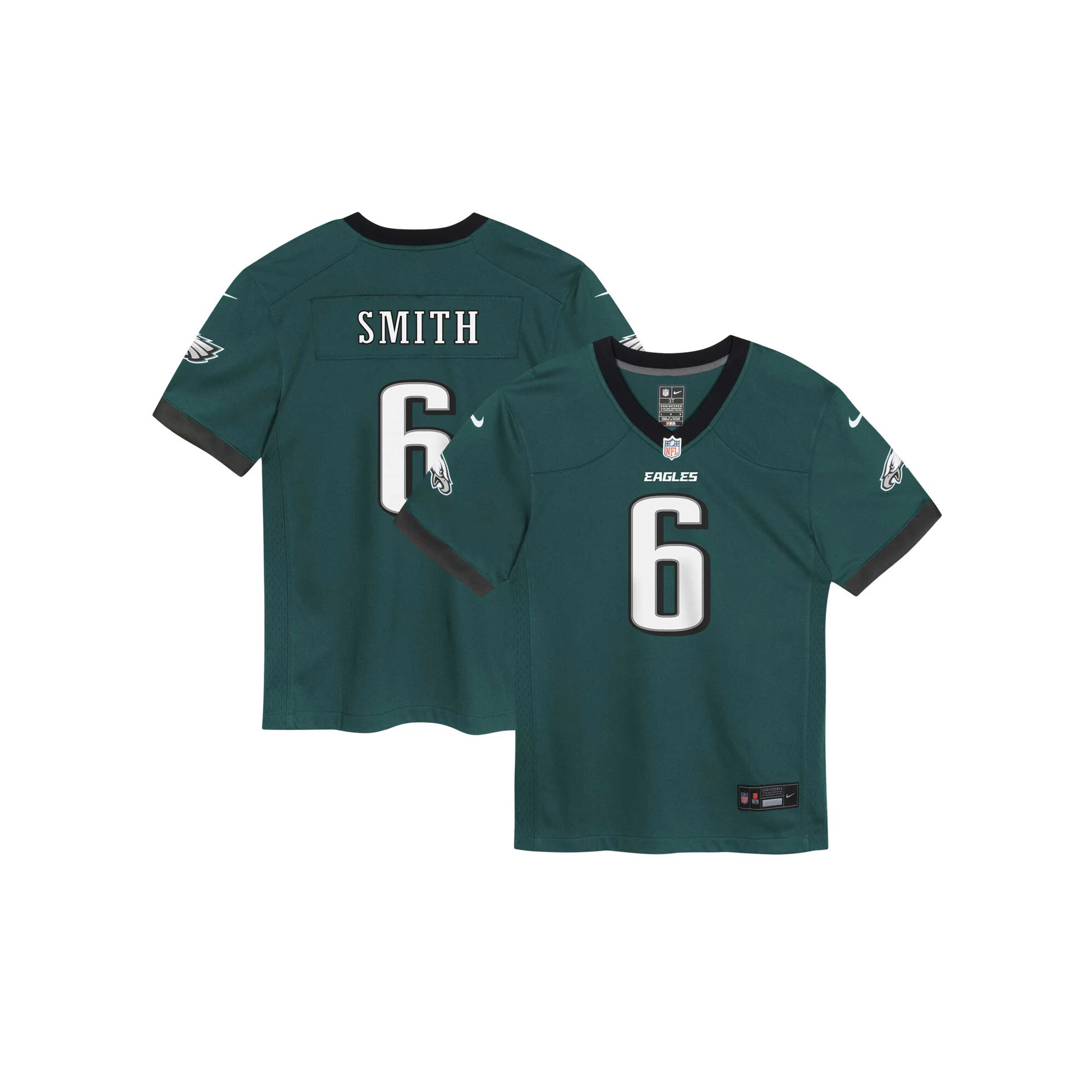 Preschool Nike DeVonta Smith Midnight Green Philadelphia Eagles Game Jersey