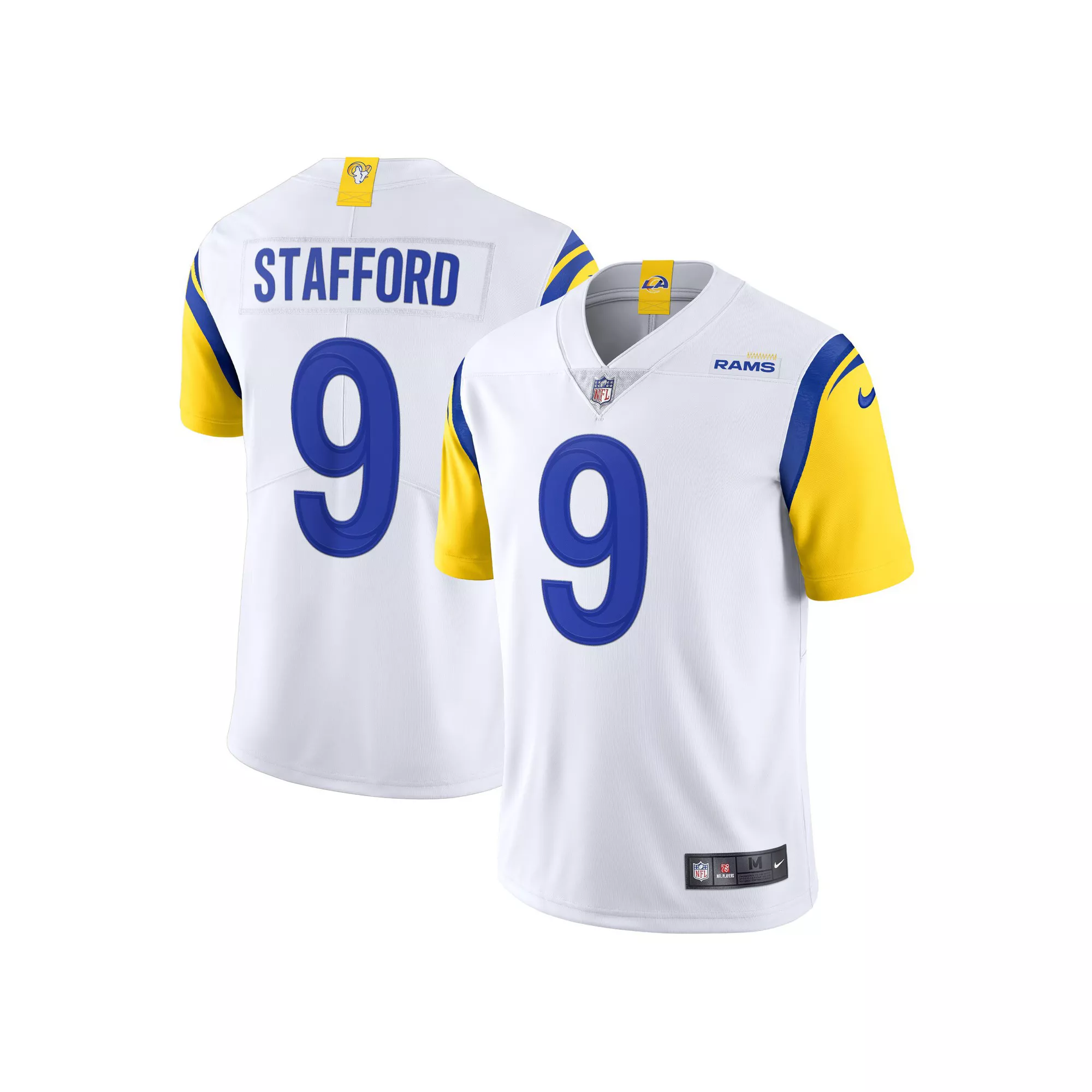 Men's Nike Matthew Stafford White Los Angeles Rams Alternate Vapor Limited Jersey