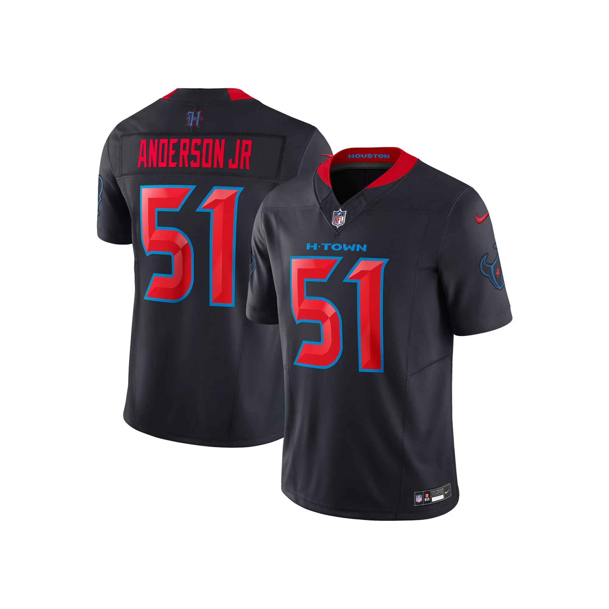Men's Nike Will Anderson Jr. Navy Houston Texans 2nd Alternate Vapor F.U.S.E. Limited Jersey