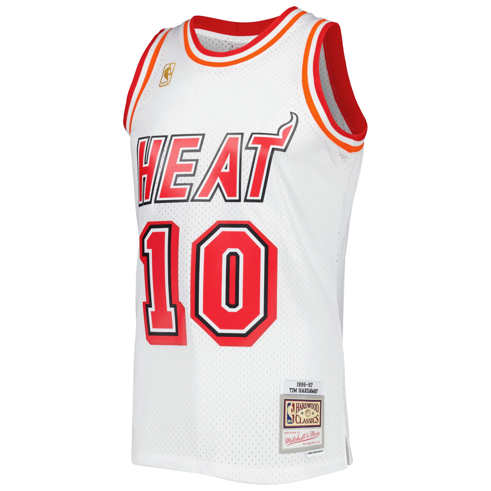Tim Hardaway Miami Heat Mitchell & Ness Hardwood Classics Swingman Jersey - White