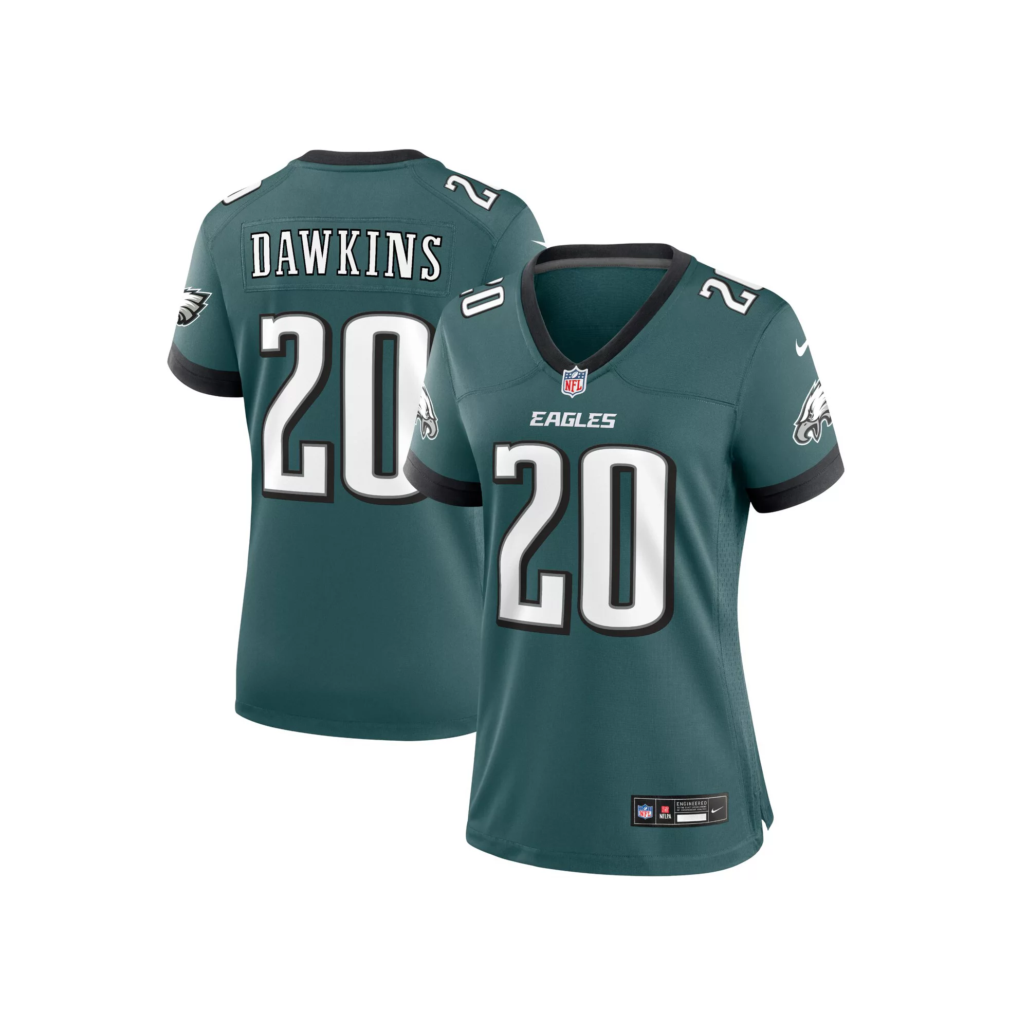Women's Nike Brian Dawkins Midnight Green Philadelphia Eagles Retired Player Game Jersey