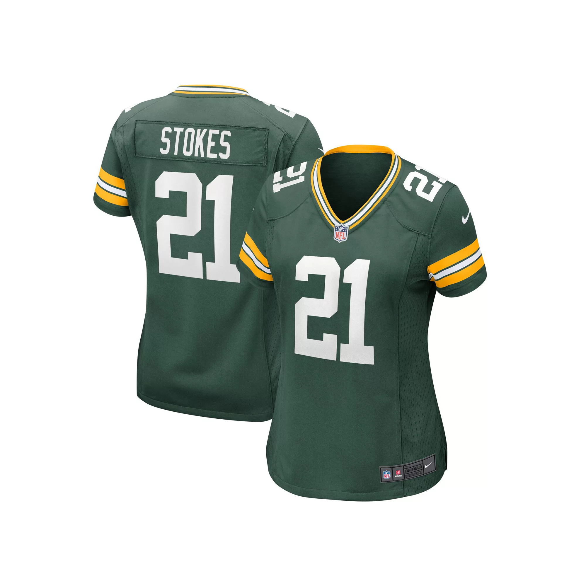 Women's Nike Eric Stokes Green Green Bay Packers Game Jersey