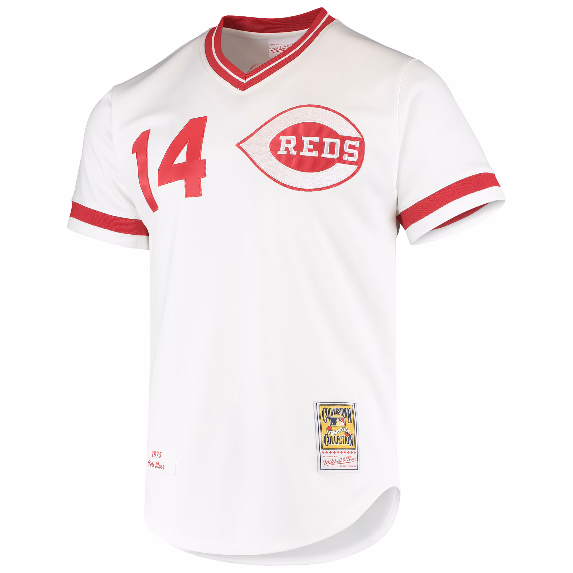 Pete Rose Cincinnati Reds Mitchell & Ness Cooperstown Collection Authentic Jersey - White