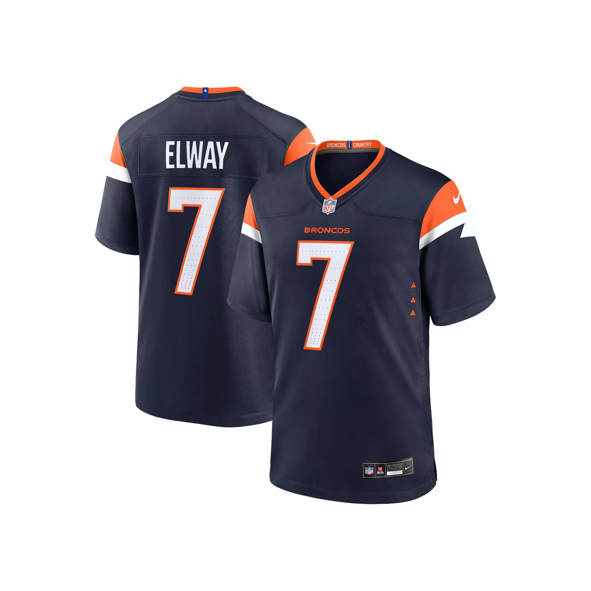 Men's Nike John Elway Navy Denver Broncos Alternate Retired Player Game Jersey