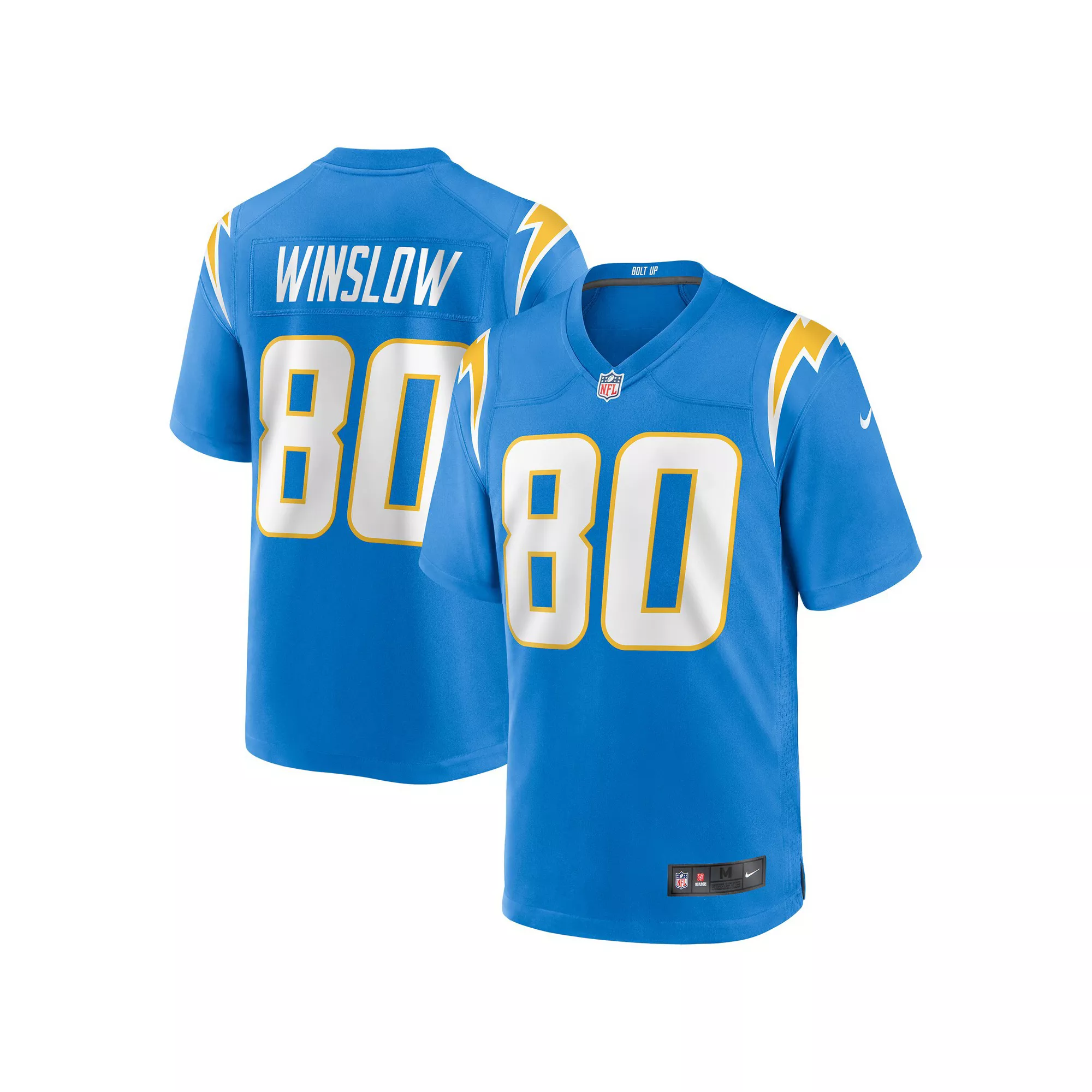 Men's Nike Kellen Winslow Powder Blue Los Angeles Chargers Game Retired Player Jersey