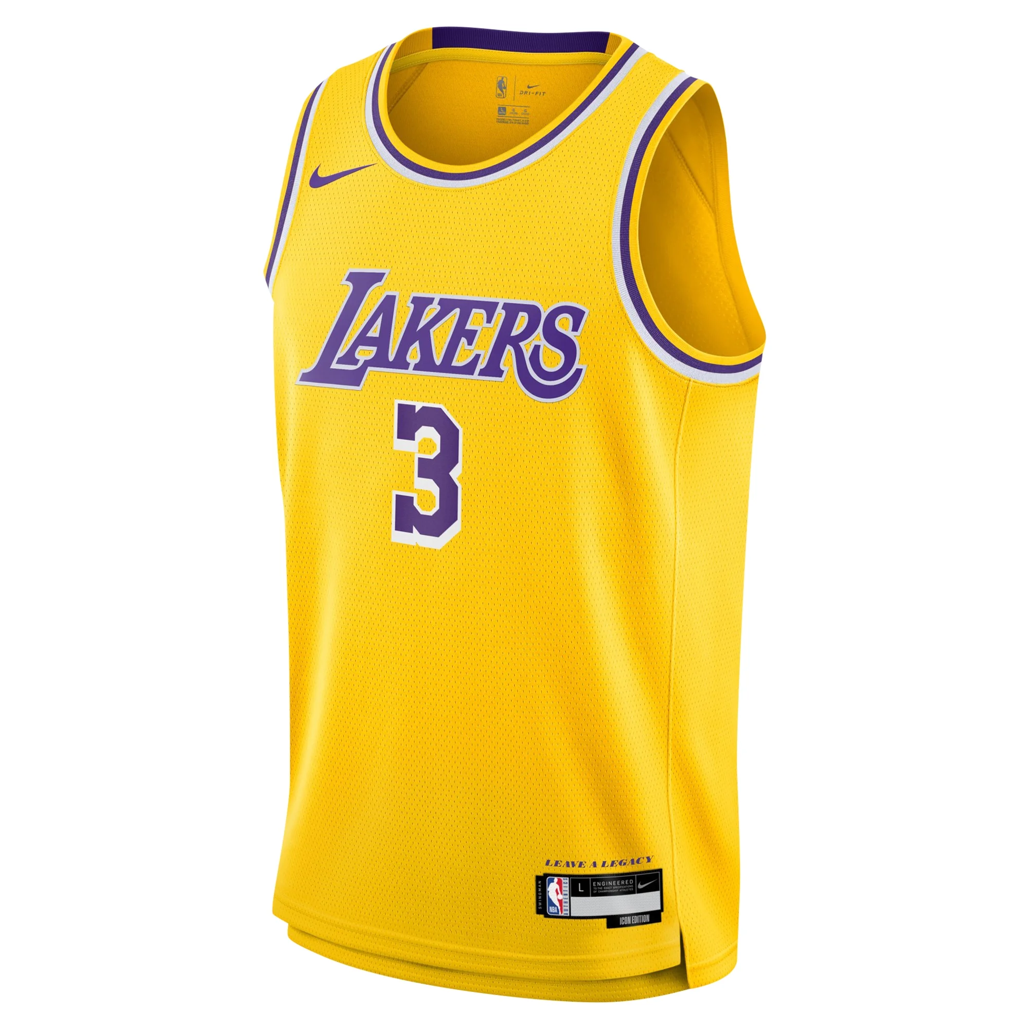Youth Nike Anthony Davis Gold Los Angeles Lakers Swingman Jersey - Icon Edition