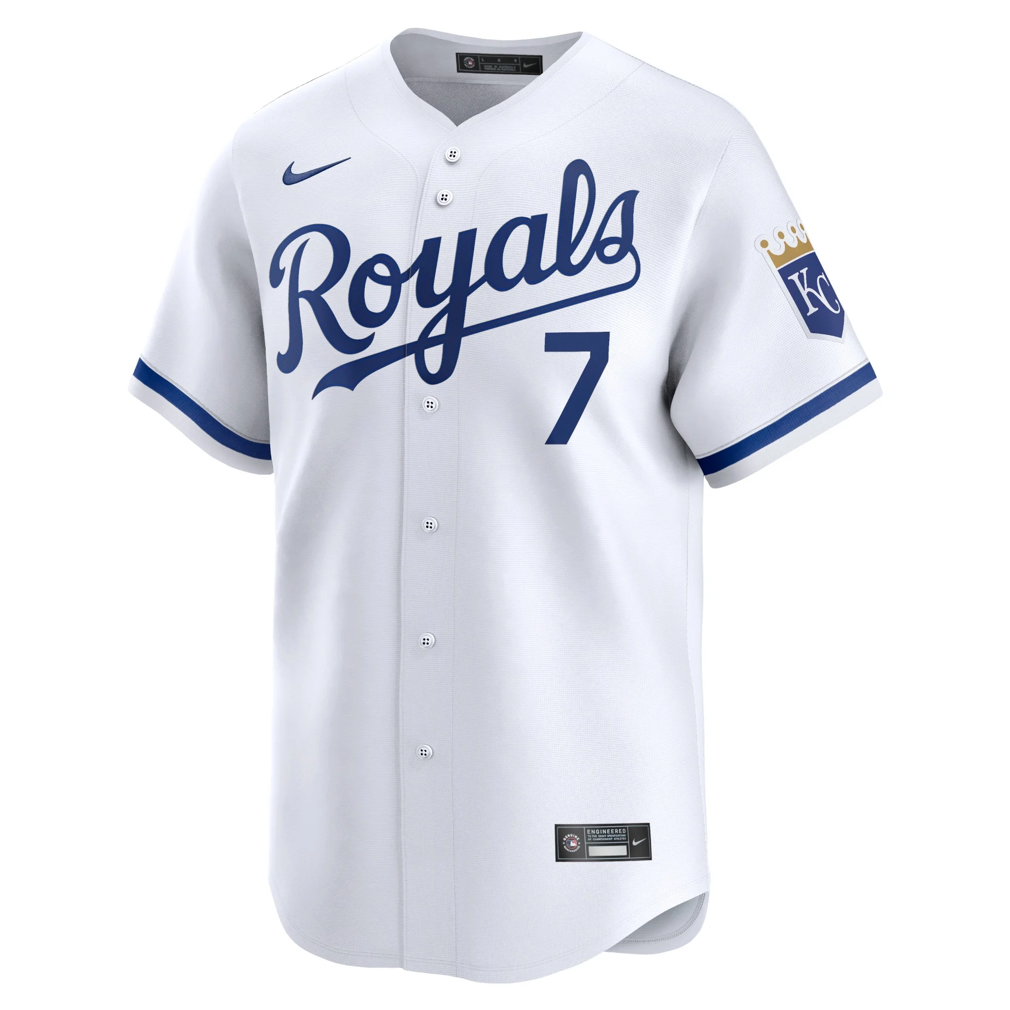 Men's Nike Bobby Witt Jr. White Kansas City Royals Home Limited Player Jersey
