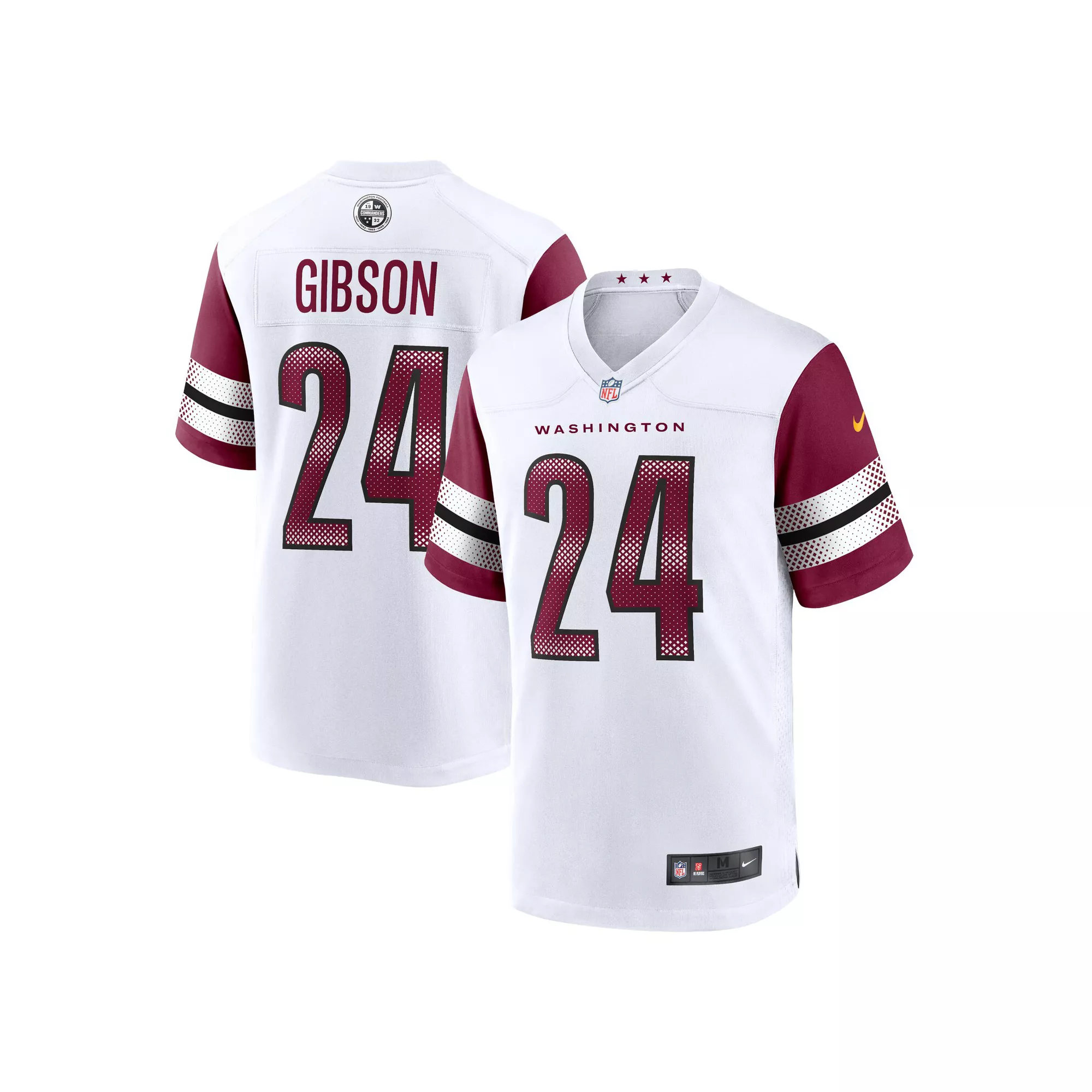 Men's Nike Antonio Gibson White Washington Commanders Game Jersey