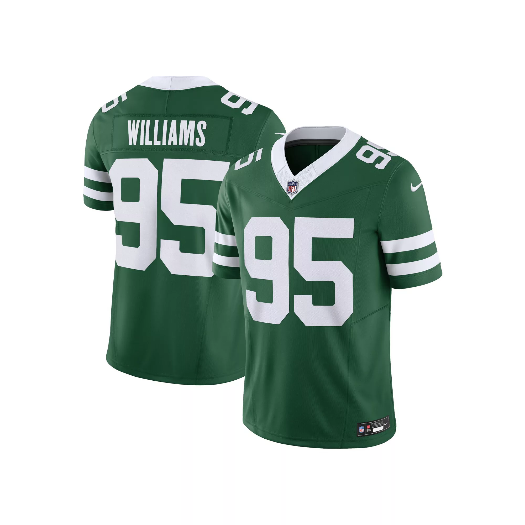 Men's Nike Quinnen Williams Legacy Green New York Jets Vapor F.U.S.E. Limited Jersey