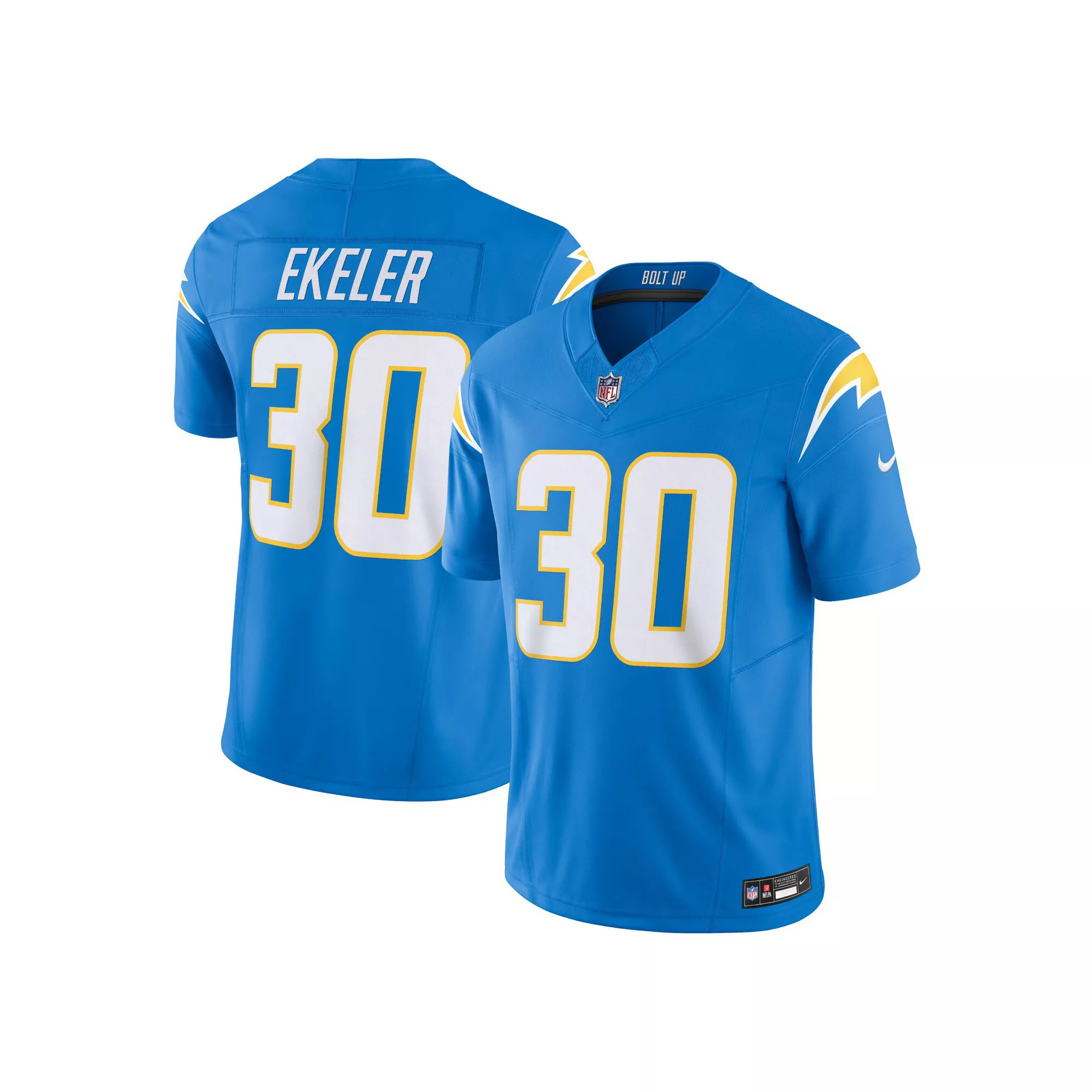 Men's Nike Austin Ekeler Powder Blue Los Angeles Chargers Vapor F.U.S.E. Limited  Jersey