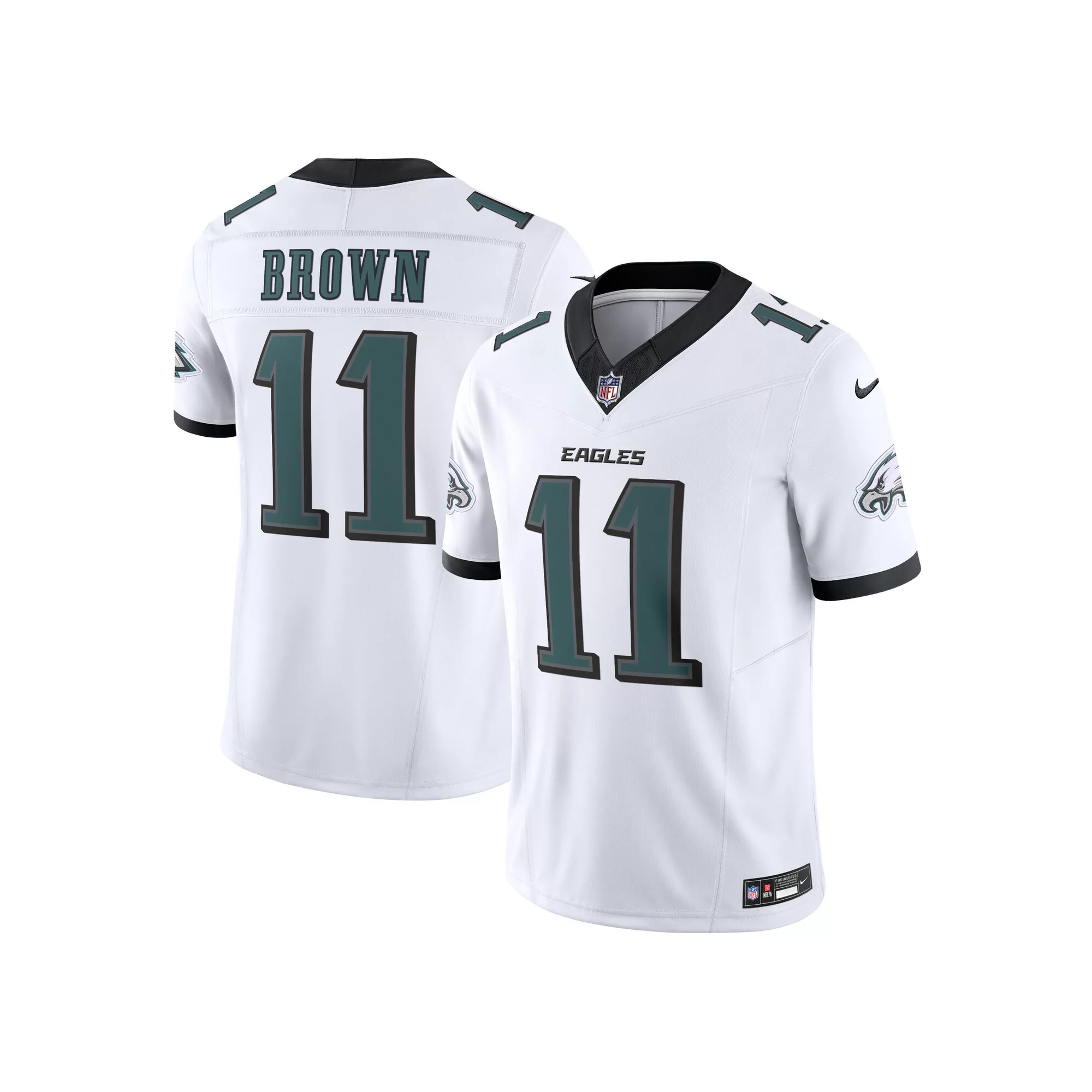 Men's Nike A.J. Brown White Philadelphia Eagles Vapor F.U.S.E. Limited Jersey