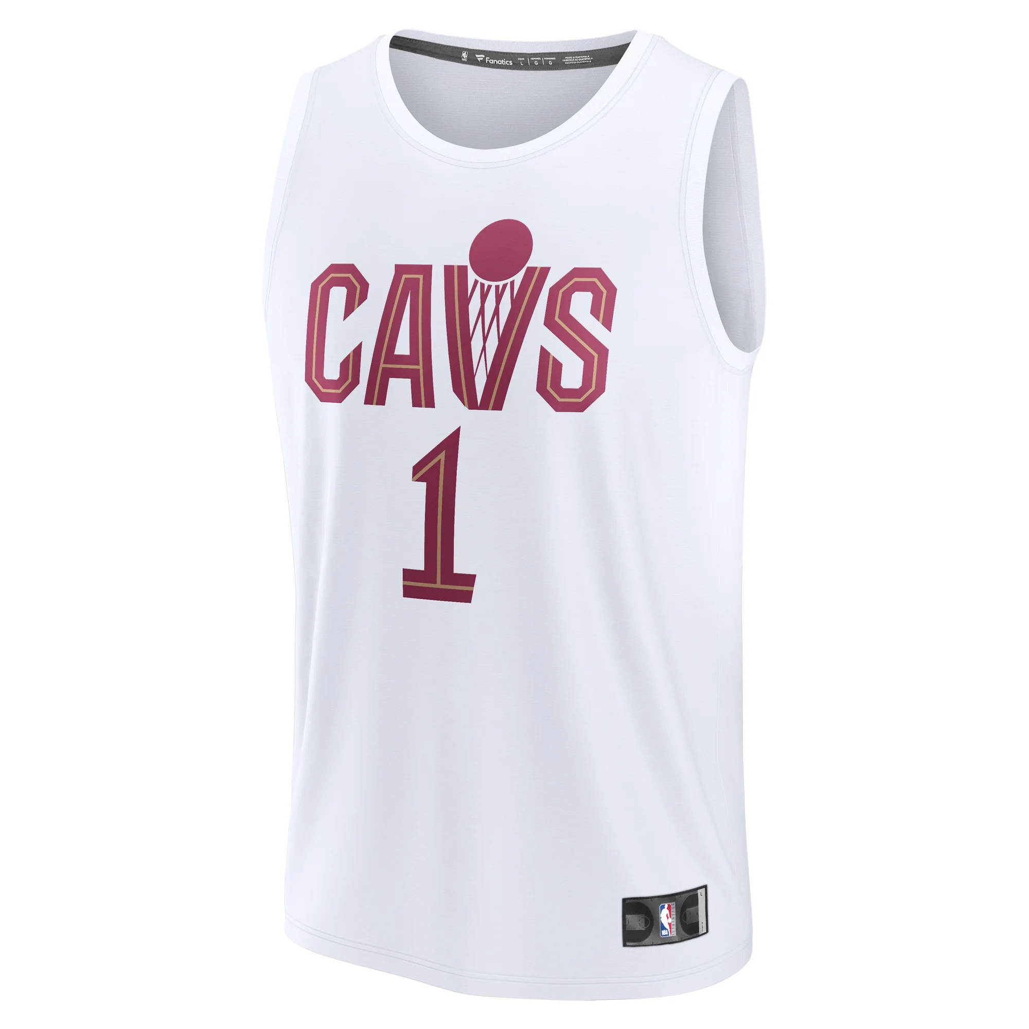Youth Fanatics Max Strus White Cleveland Cavaliers Fast Break Replica Player Jersey - Association Edition