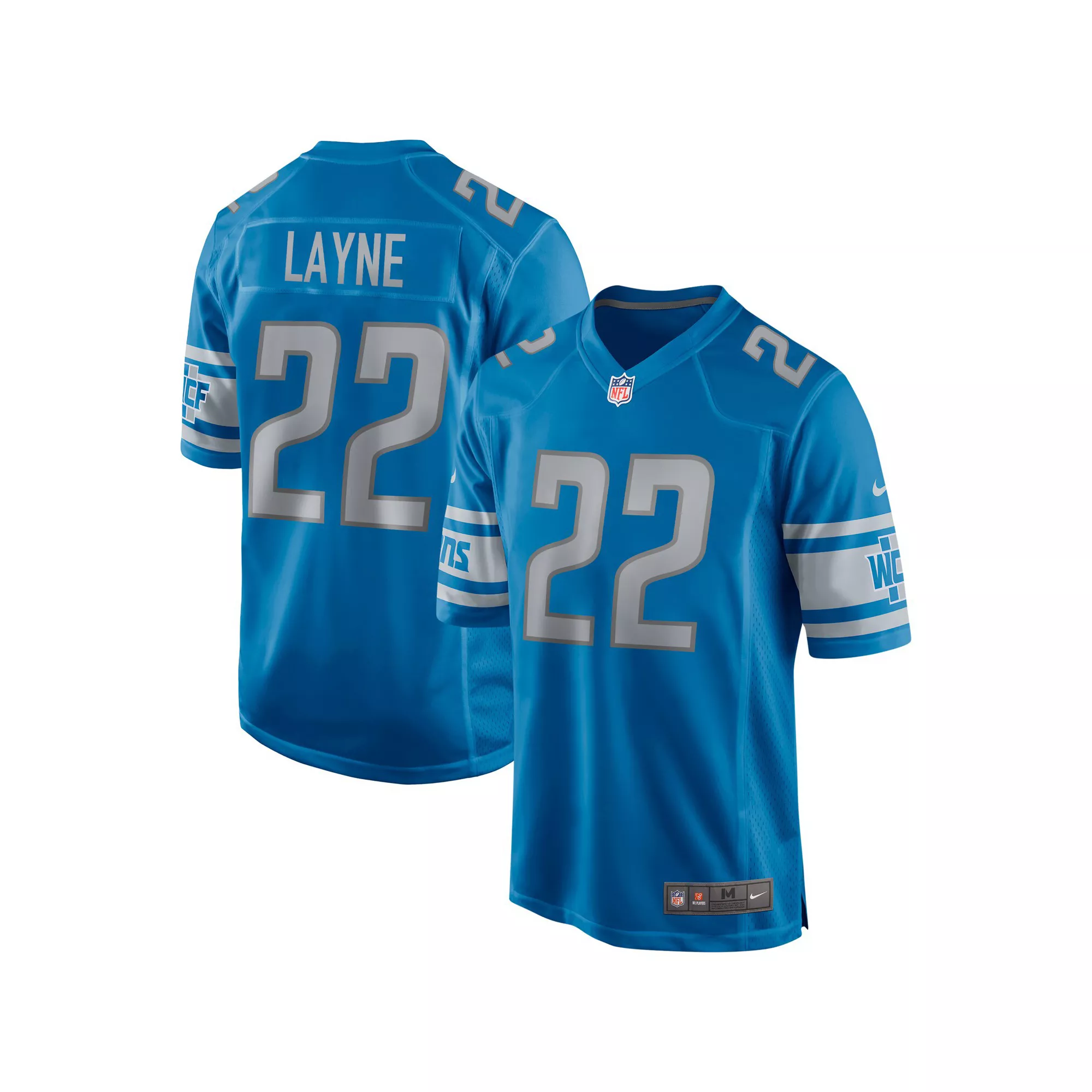 Men's Nike Bobby Layne Blue Detroit Lions Game Retired Player Jersey