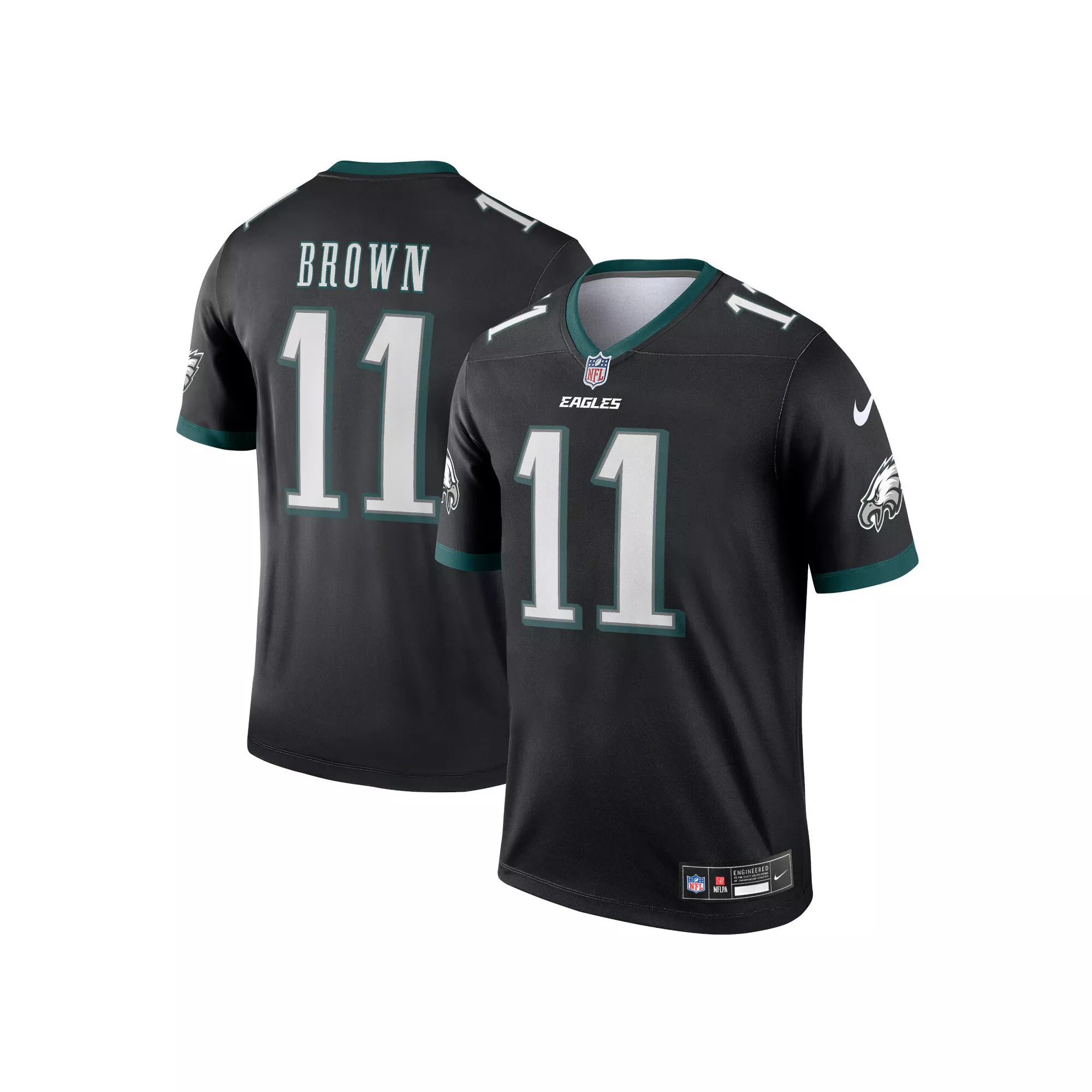 Men's Nike A.J. Brown Black Philadelphia Eagles Legend Jersey