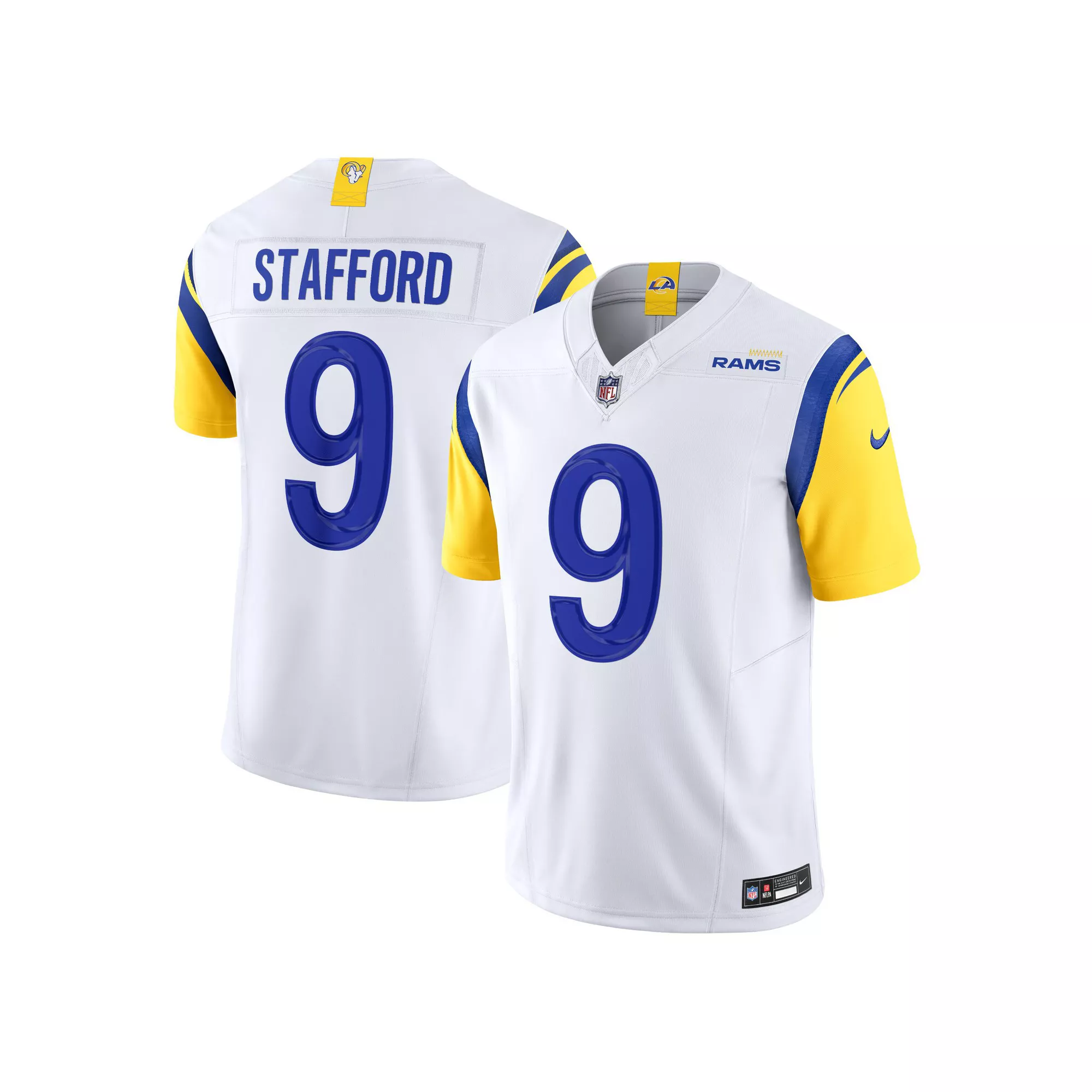 Men's Nike Matthew Stafford White Los Angeles Rams Vapor F.U.S.E. Limited  Jersey