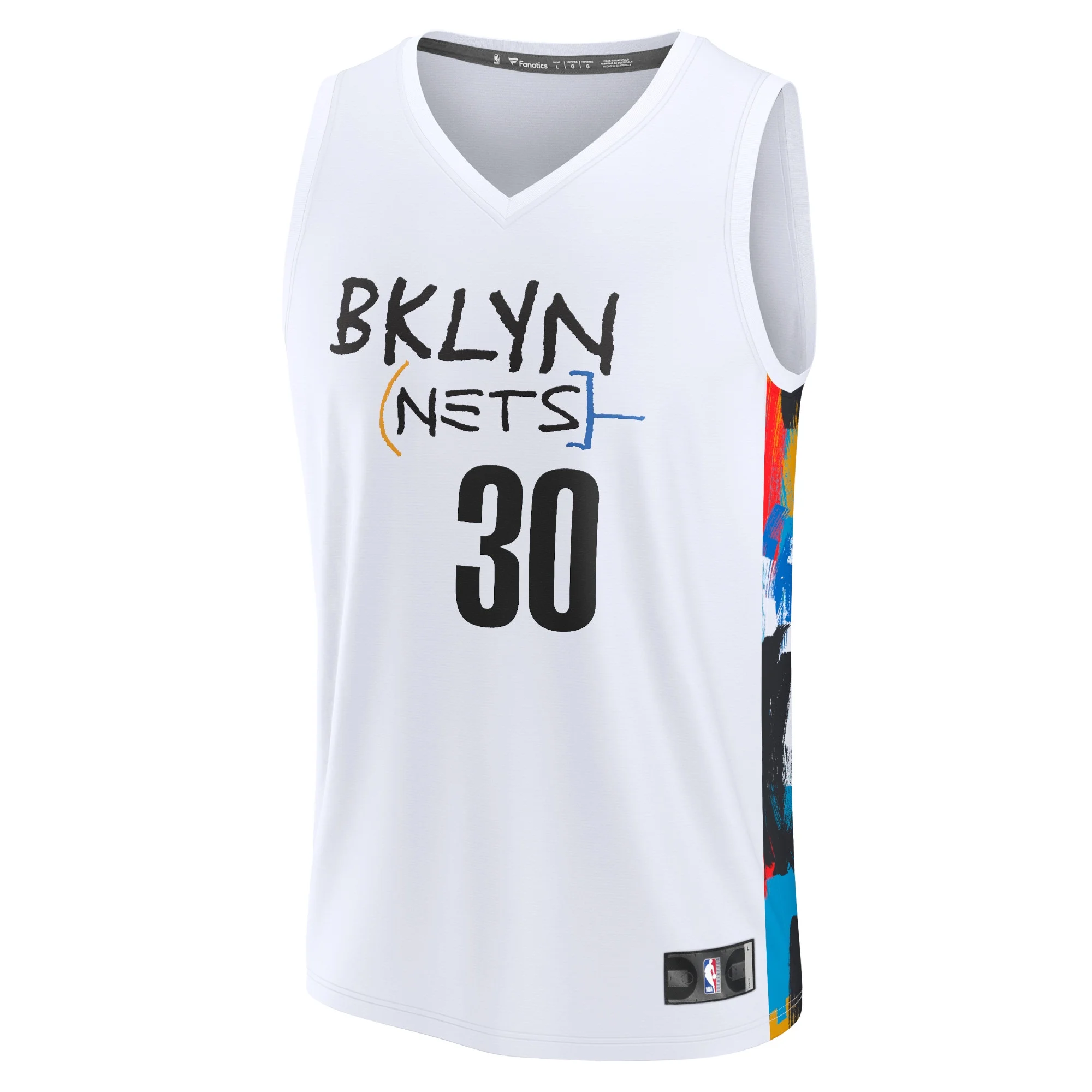 Men's Fanatics Branded Seth Curry White Brooklyn Nets 2022/23 Fastbreak Jersey - City Edition