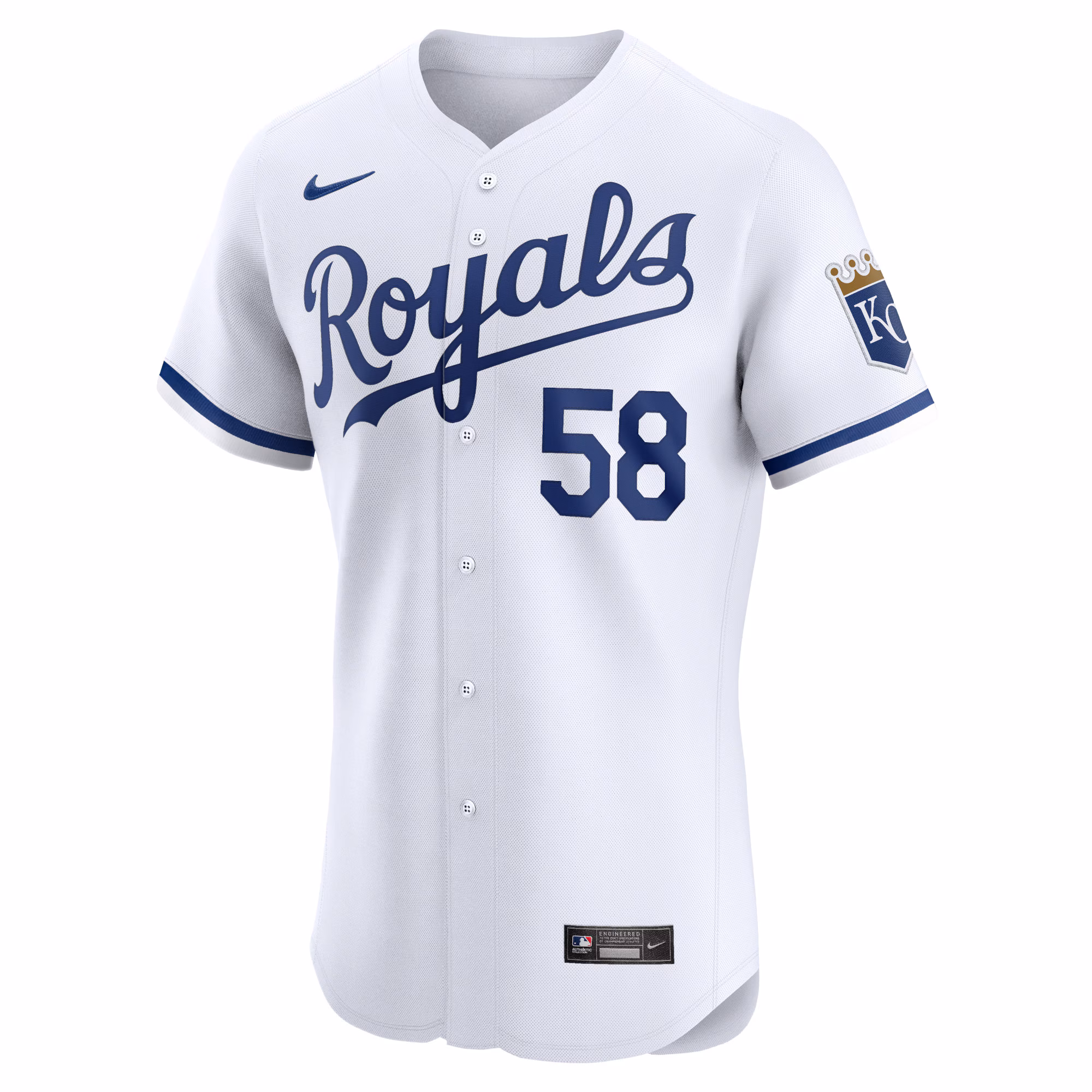 John McMillon Kansas City Royals Nike Home Elite Player Jersey - White
