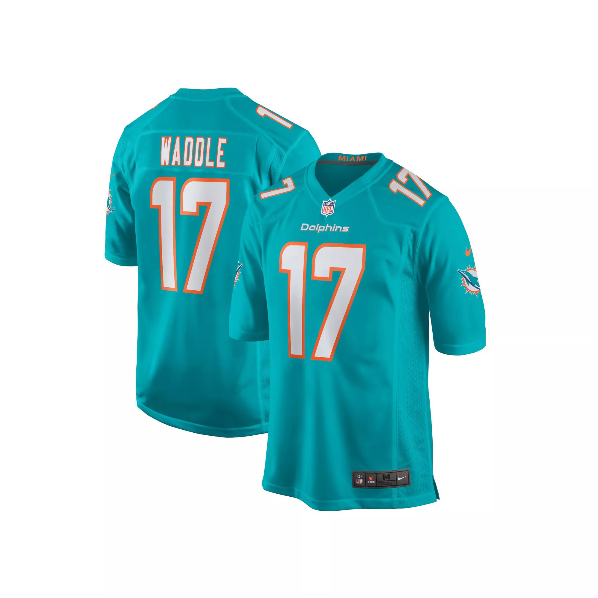 Youth Nike Jaylen Waddle Aqua Miami Dolphins Game Jersey