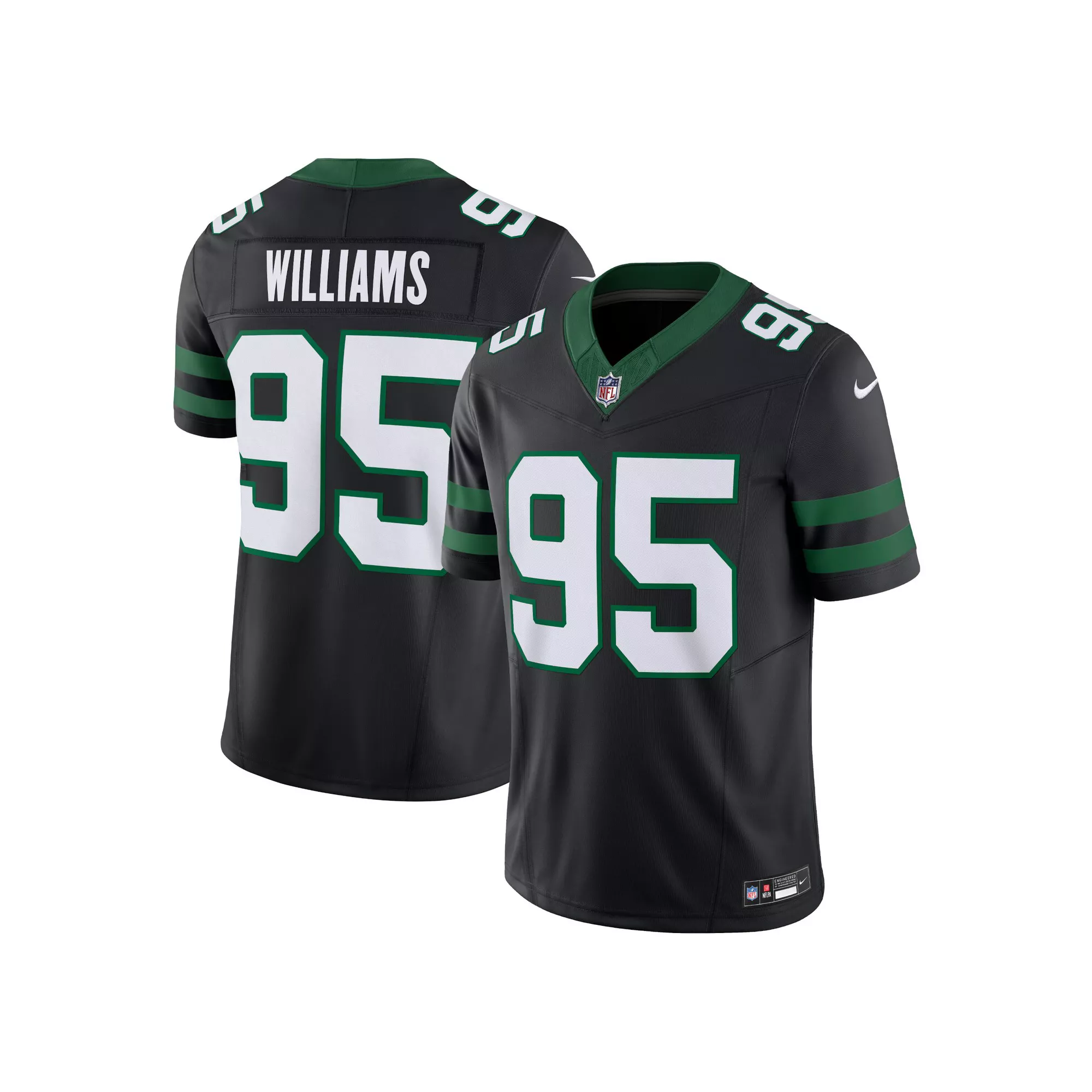 Men's Nike Quinnen Williams Legacy Black New York Jets Alternate Vapor F.U.S.E. Limited Jersey