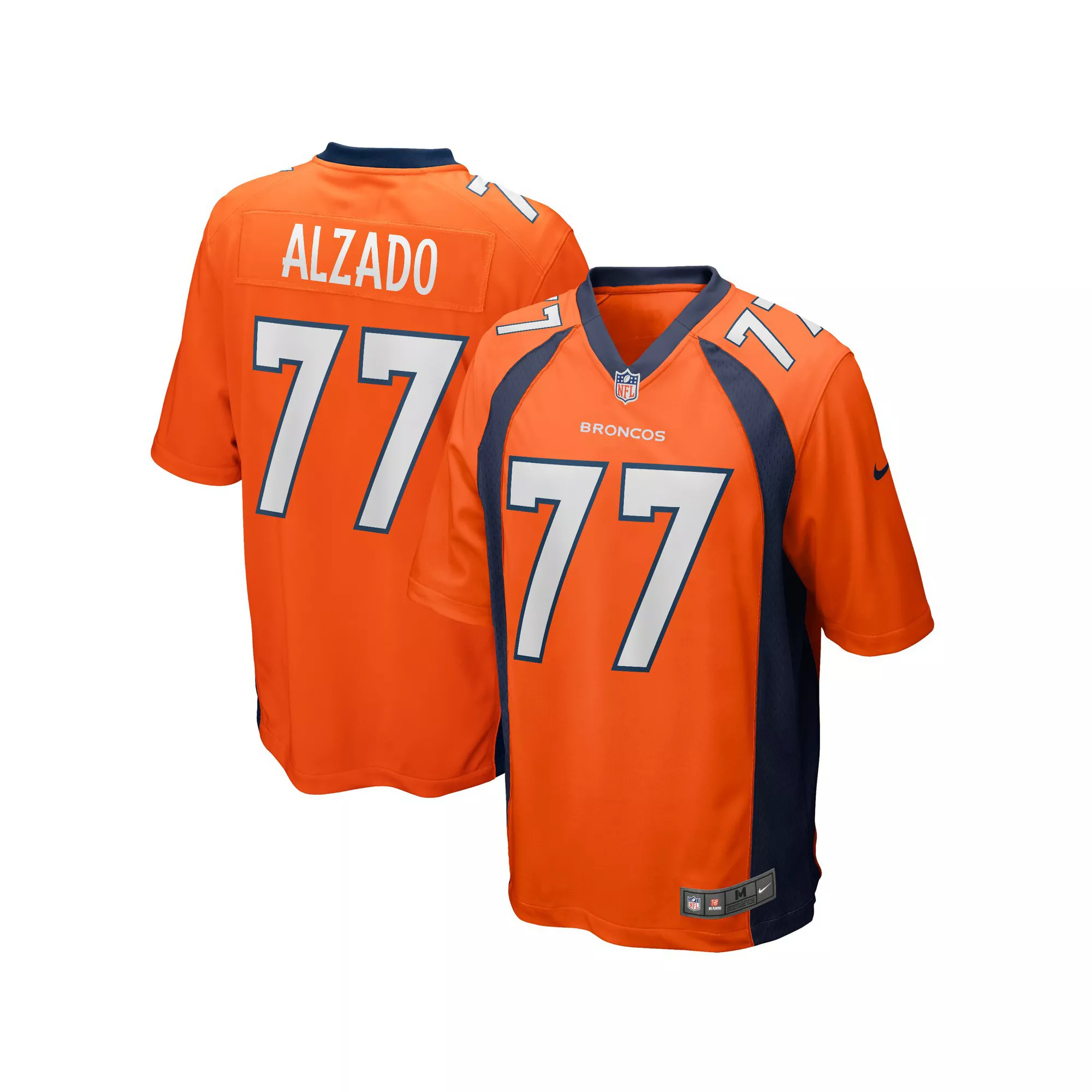 Men's Nike Lyle Alzado Orange Denver Broncos Game Retired Player Jersey