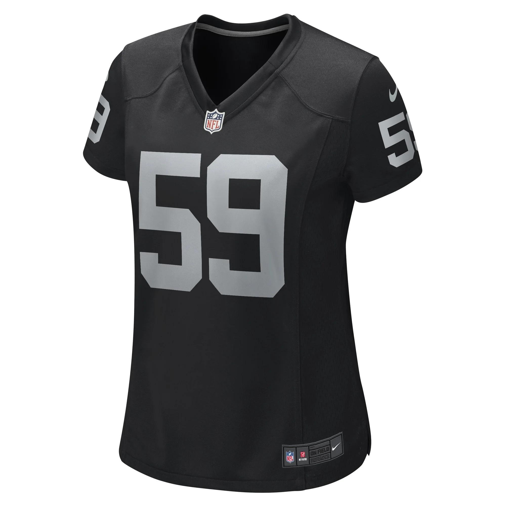 Women's Nike Luke Masterson Black Las Vegas Raiders Game Player Jersey