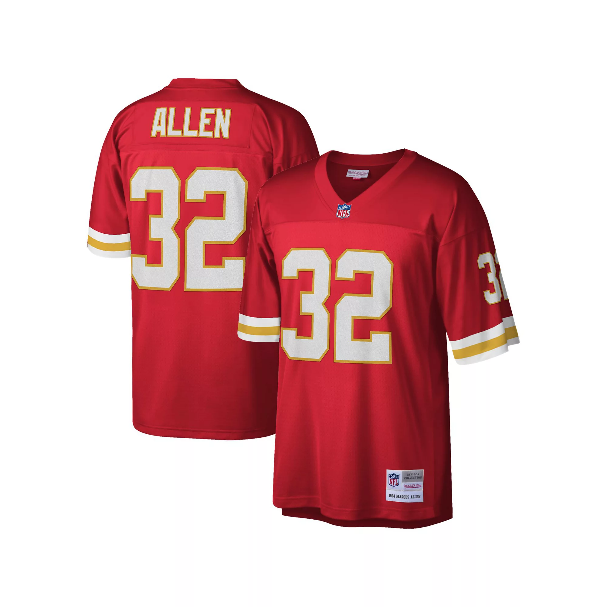 Men's Mitchell & Ness Marcus Allen Red Kansas City Chiefs 1994 Legacy Replica Jersey