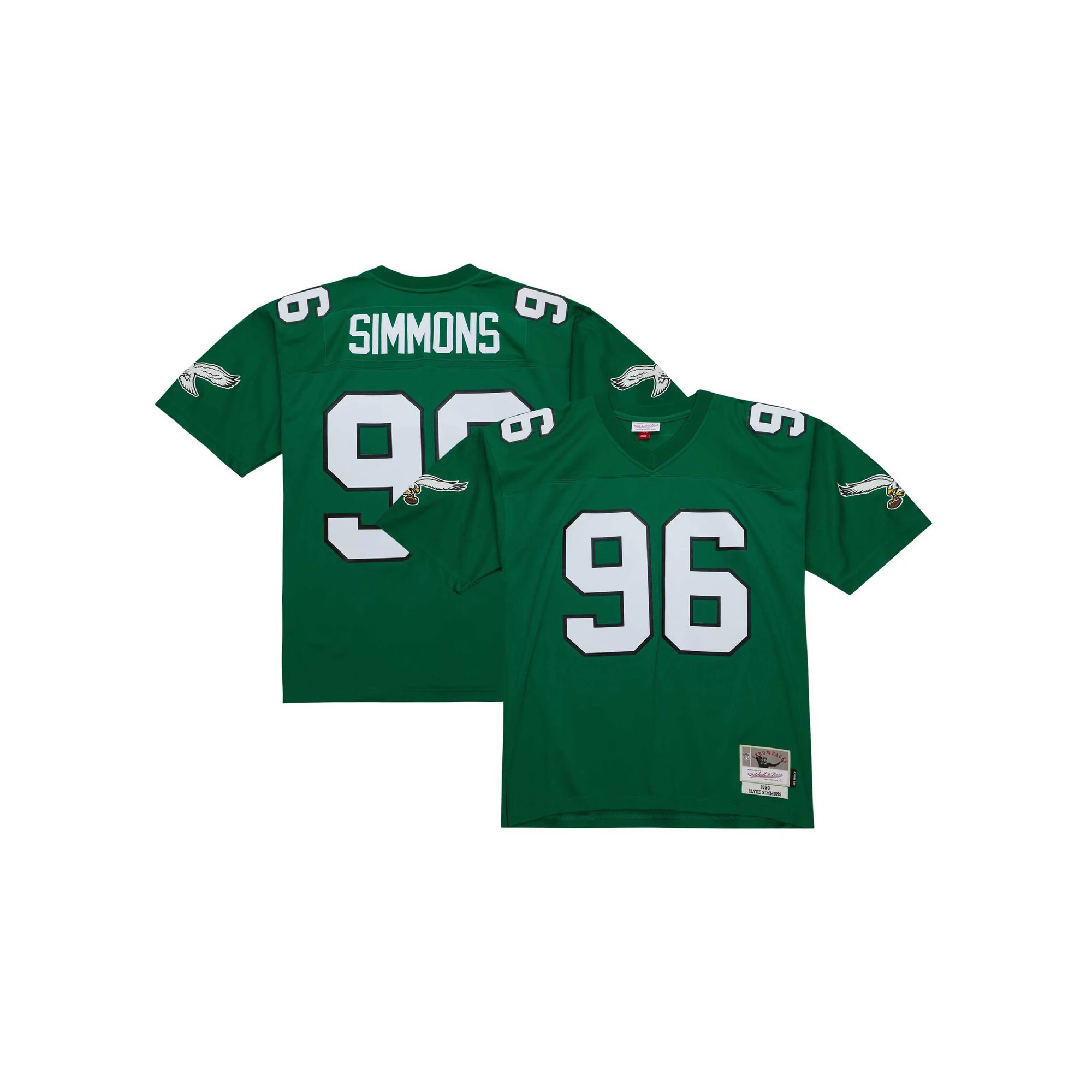Men's Mitchell & Ness Clyde Simmons Kelly Green Philadelphia Eagles Legacy Replica Jersey