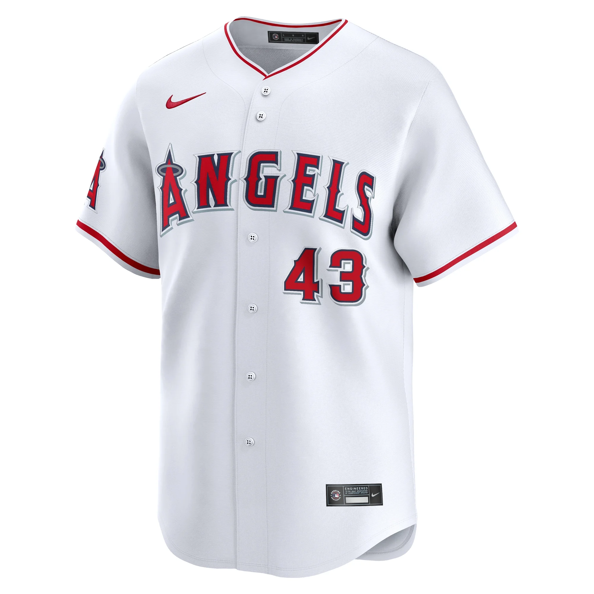 Men's Nike Patrick Sandoval White Los Angeles Angels Home Limited Player Jersey