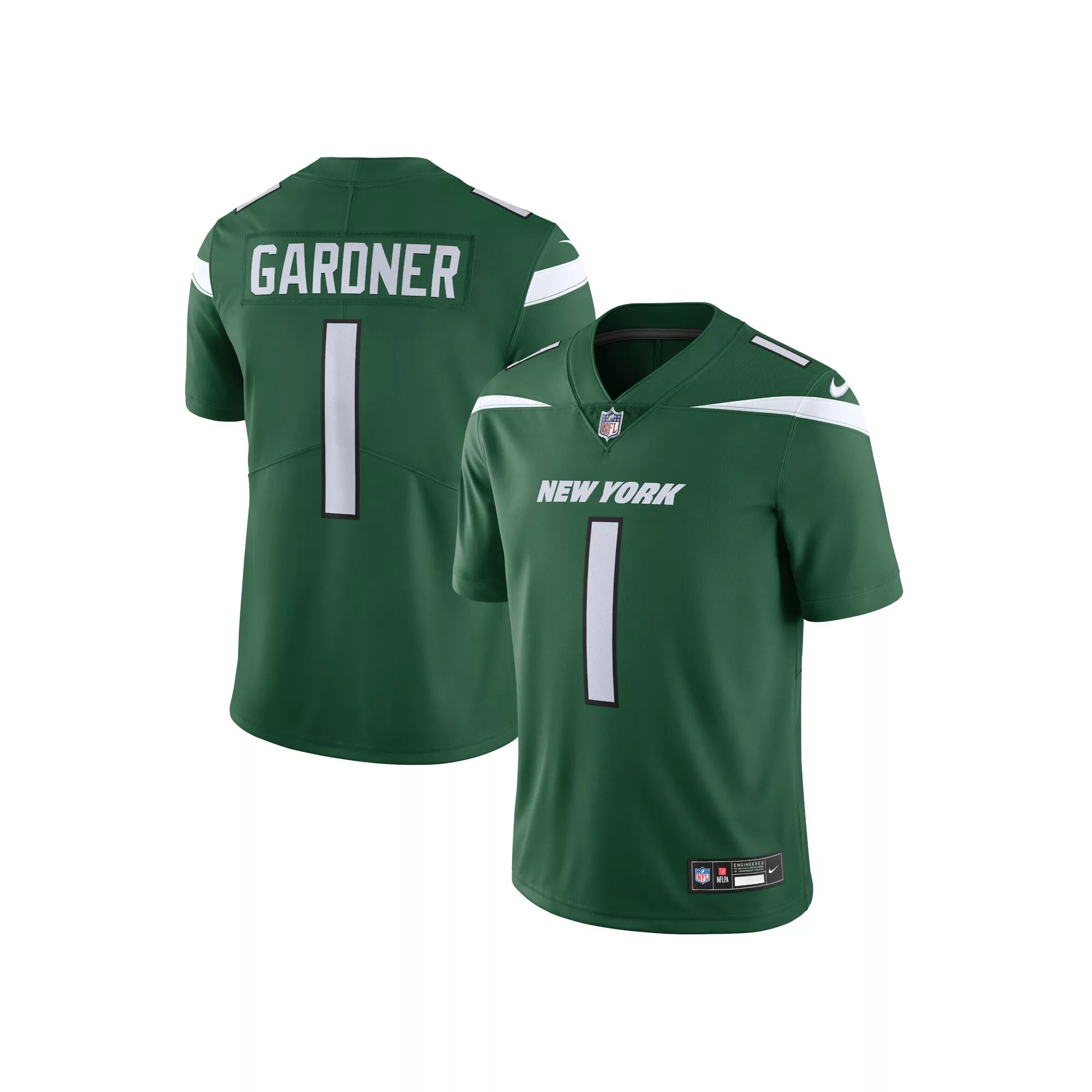 Men's Nike Ahmad Sauce Gardner Gotham Green New York Jets Vapor Untouchable Limited Jersey