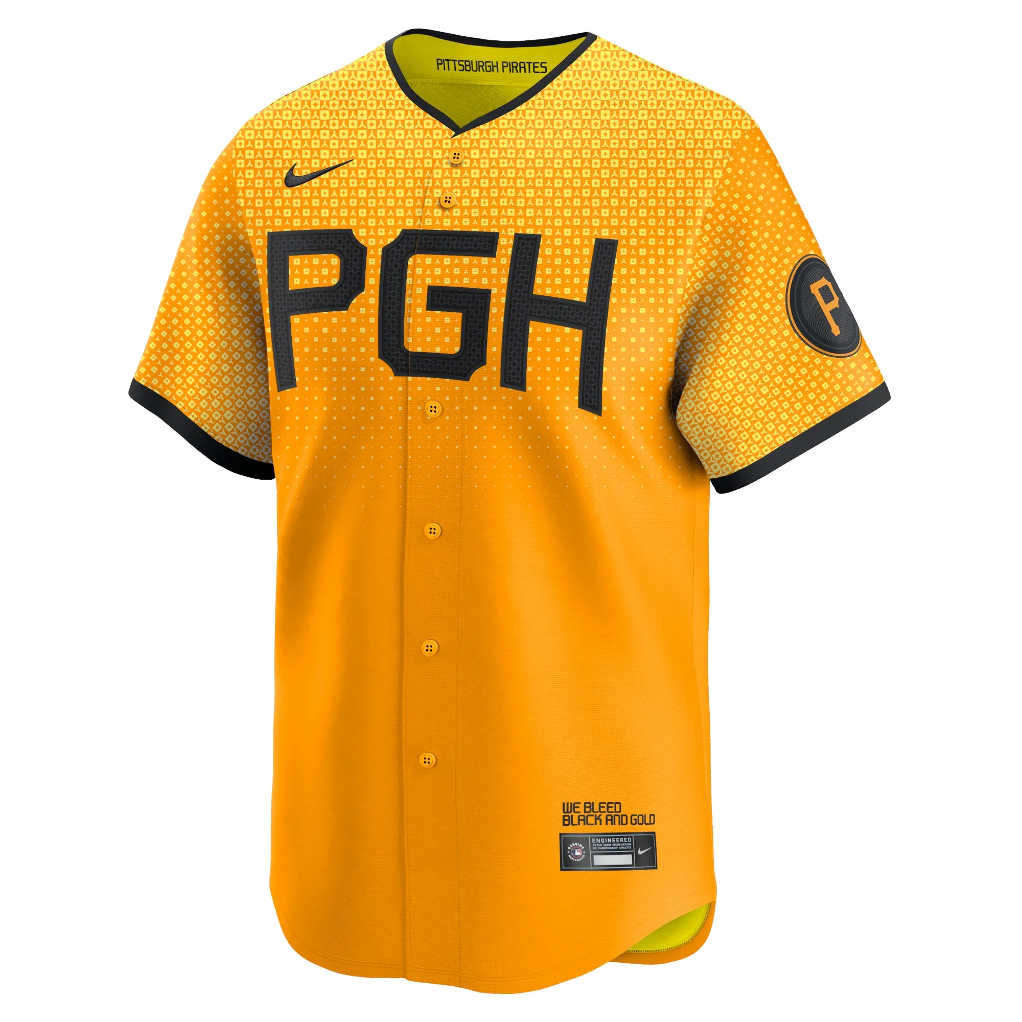 Men's Nike Gold Pittsburgh Pirates City Connect Limited Jersey