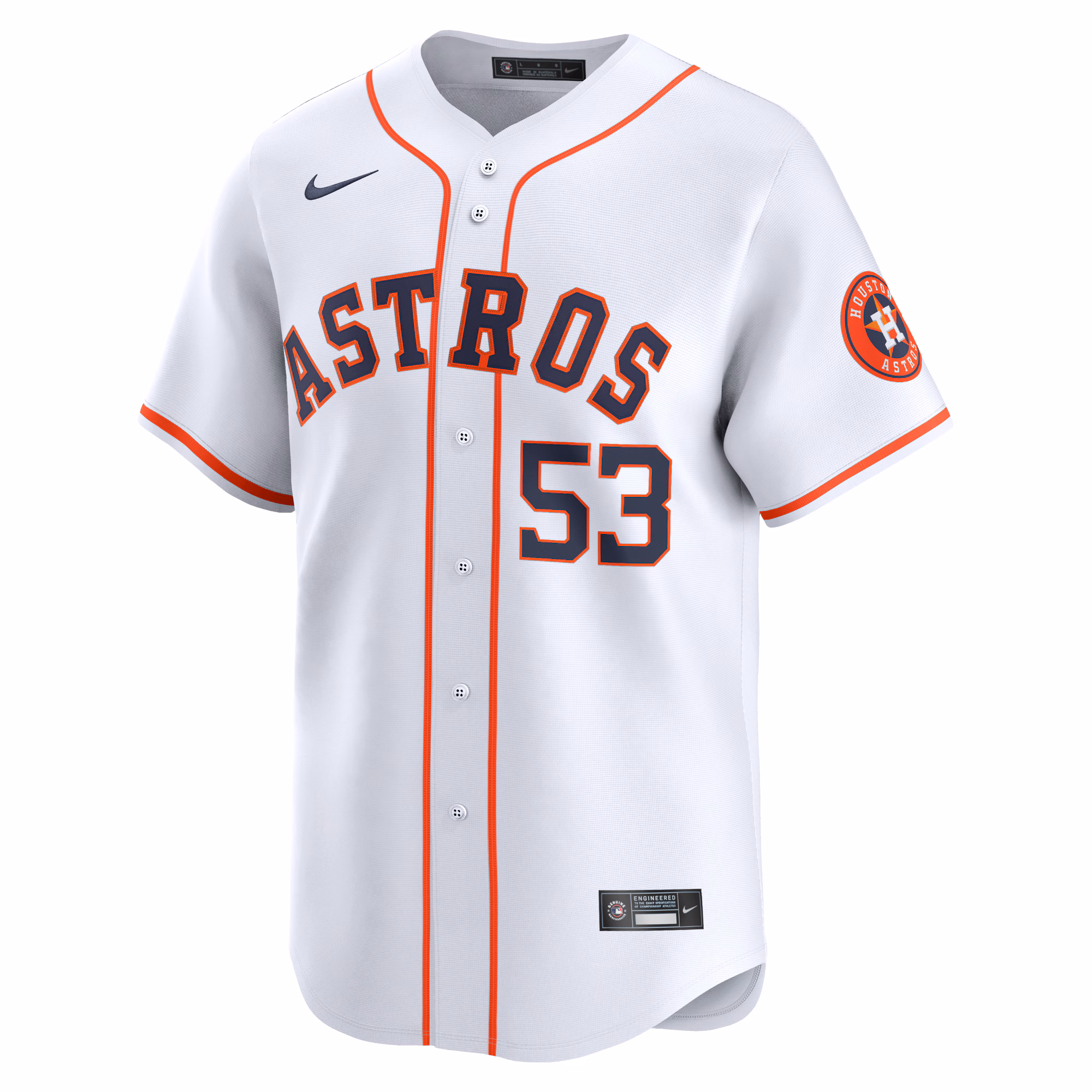 Cristian Javier Houston Astros Nike Home Limited Player Jersey - White