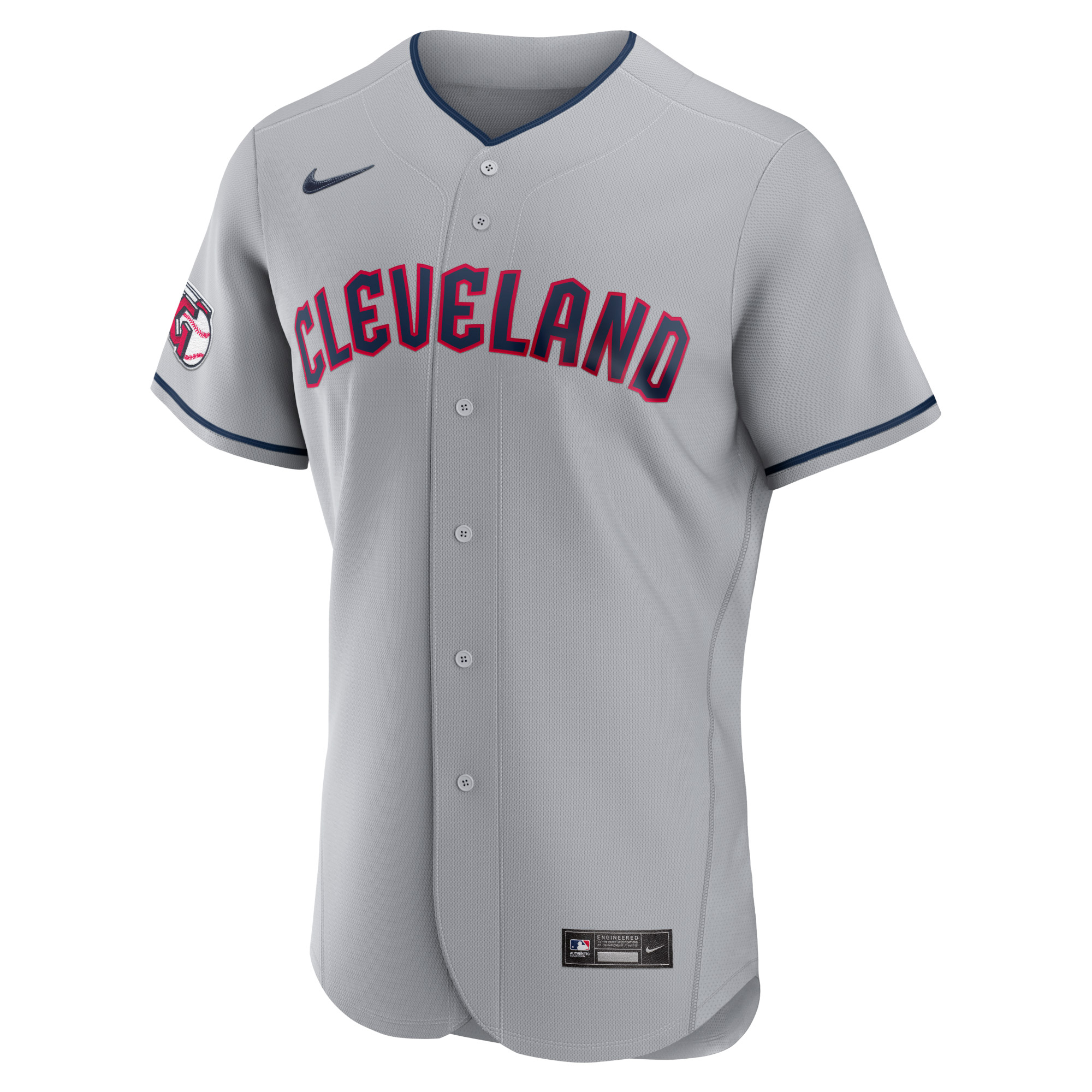 Men's Nike Gray Cleveland Guardians 2023 Jackie Robinson Day Authentic Jersey