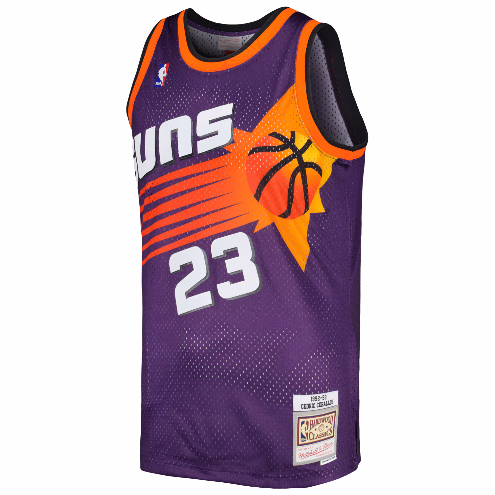 Cedric Ceballos Phoenix Suns Mitchell & Ness 1992/93 Hardwood Classics Swingman Jersey - Purple