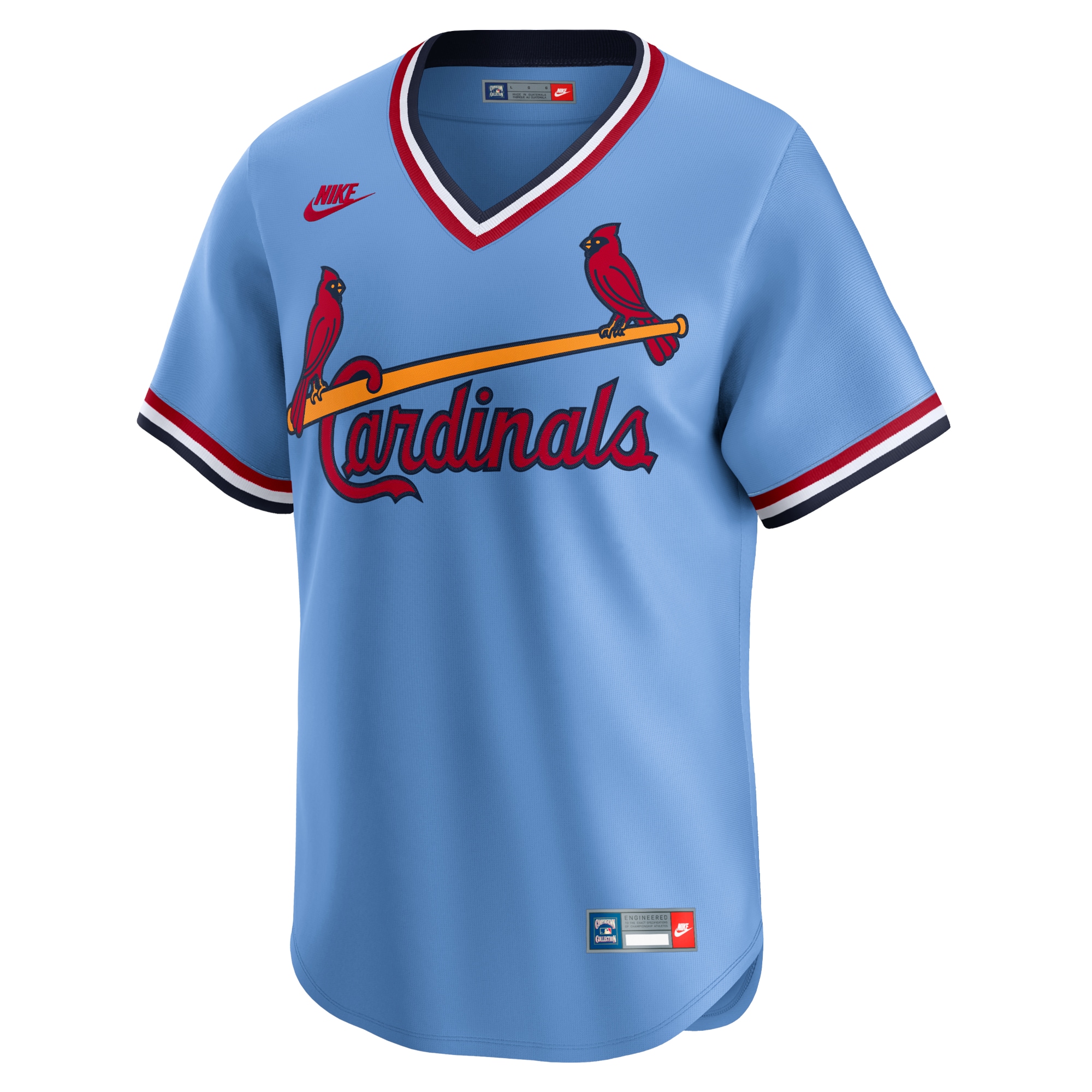St. Louis Cardinals Nike Cooperstown Collection Limited Jersey - Light Blue
