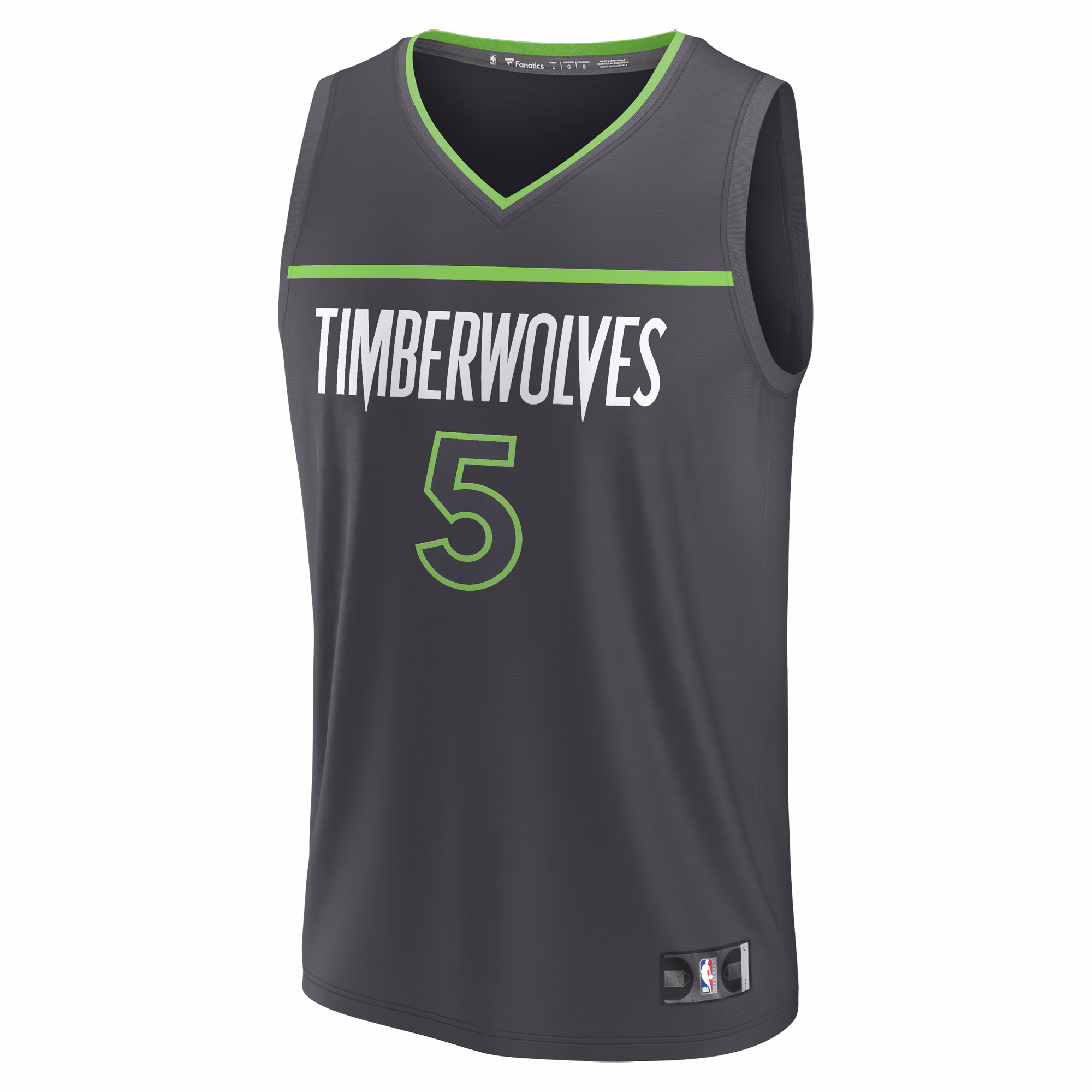 Anthony Edwards Minnesota Timberwolves Fanatics Youth Fast Break Replica Player Jersey - Statement Edition - Anthracite