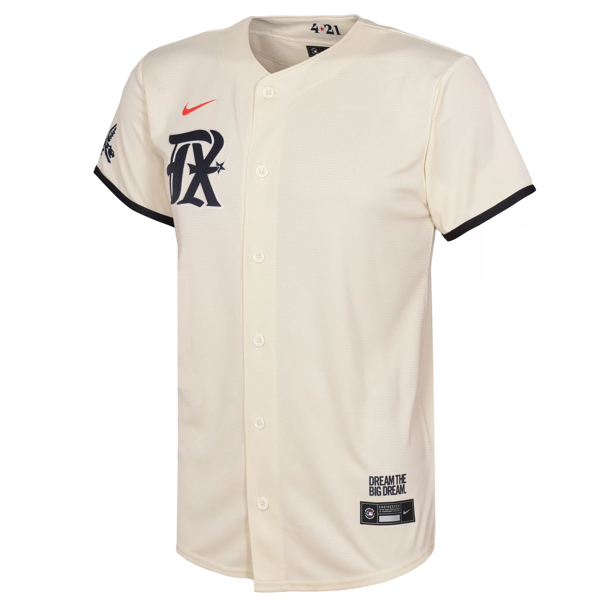 Toddler Nike Cream Texas Rangers City Connect Replica Jersey