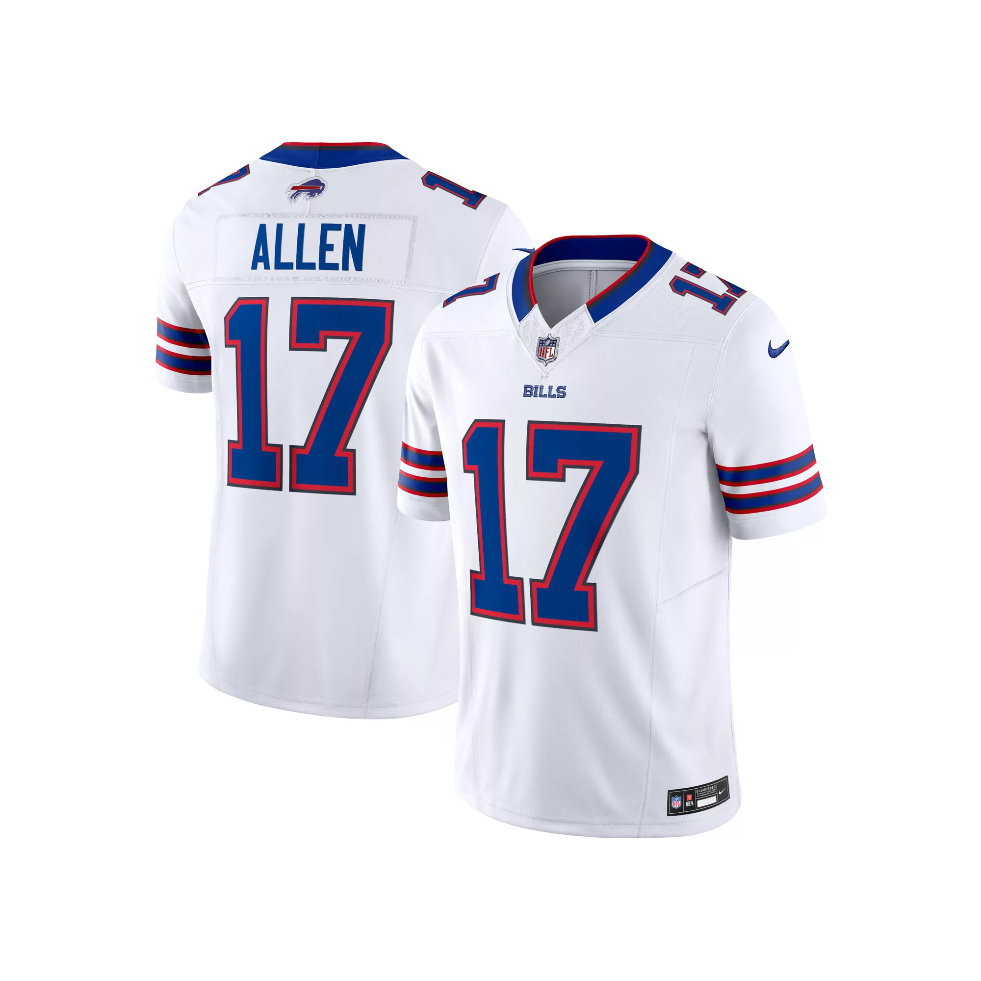 Men's Nike Josh Allen White Buffalo Bills Vapor F.U.S.E. Limited Jersey