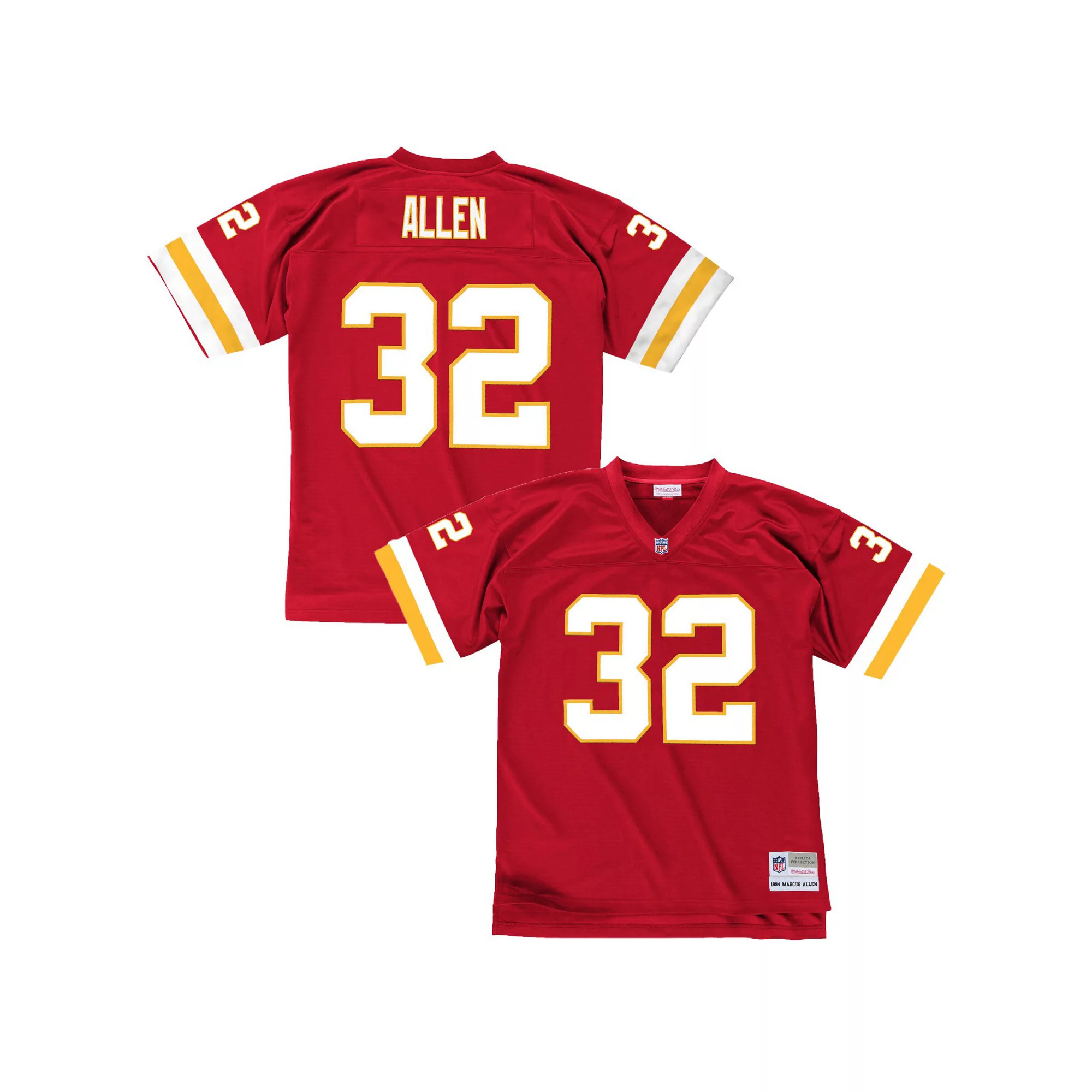 Men's Mitchell & Ness Marcus Allen Red Kansas City Chiefs Retired Player Legacy Replica Jersey