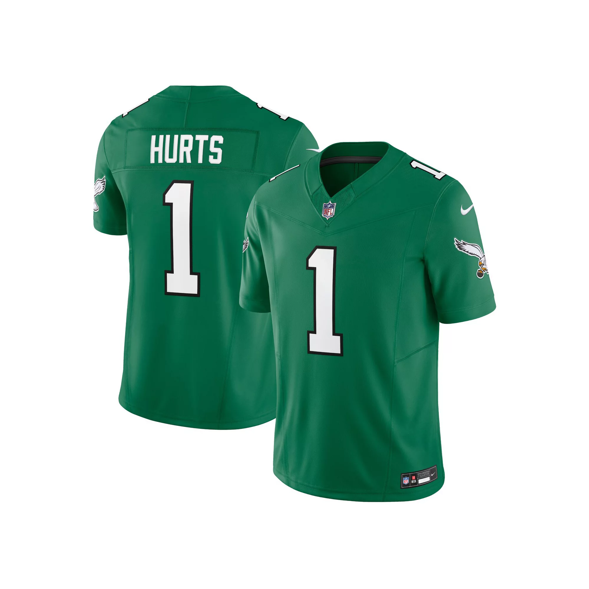 Men's Nike Jalen Hurts Kelly Green Philadelphia Eagles Vapor F.U.S.E. Limited Jersey