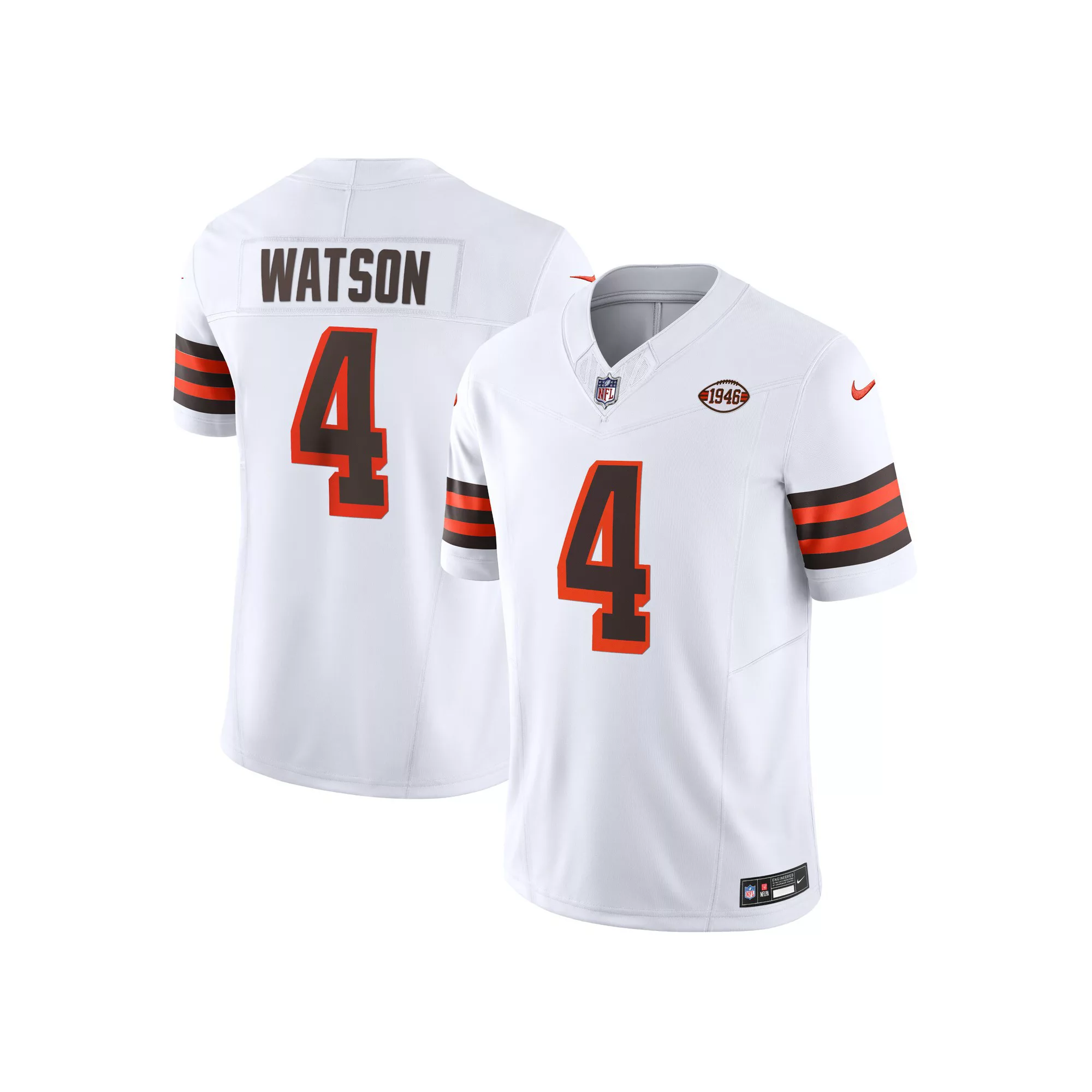 Men's Nike Deshaun Watson White Cleveland Browns Vapor F.U.S.E. Limited Jersey