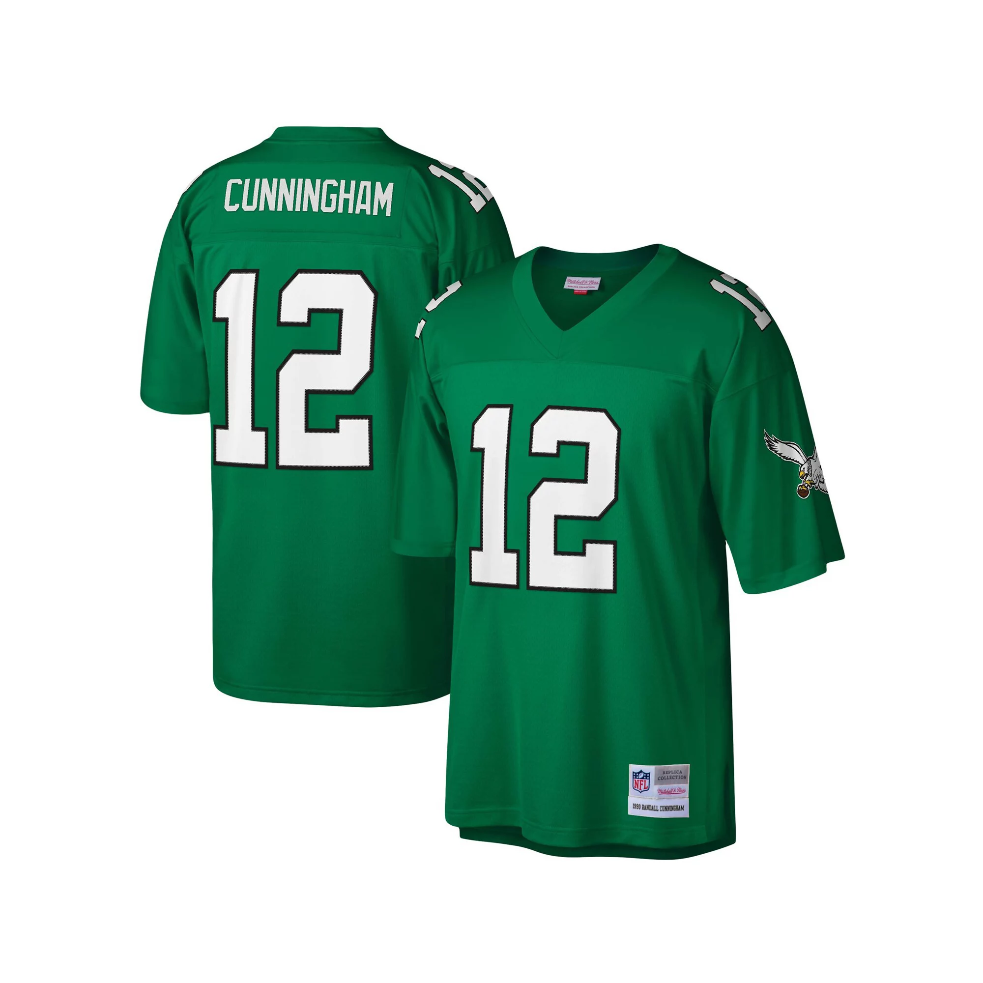 Men's Mitchell & Ness Randall Cunningham Kelly Green Philadelphia Eagles Legacy Replica Jersey