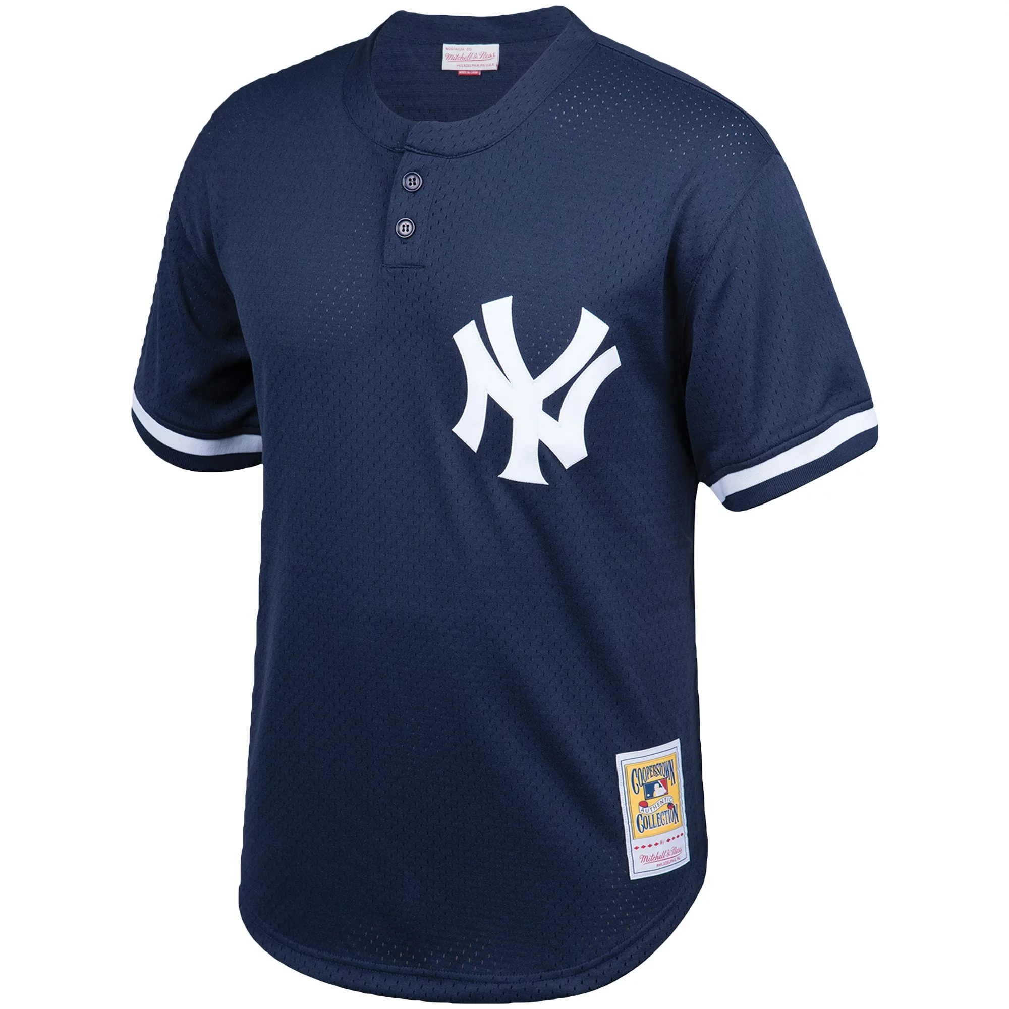 Men's Mitchell & Ness Don Mattingly Navy New York Yankees Cooperstown Collection Big & Tall Mesh Batting Practice Jersey
