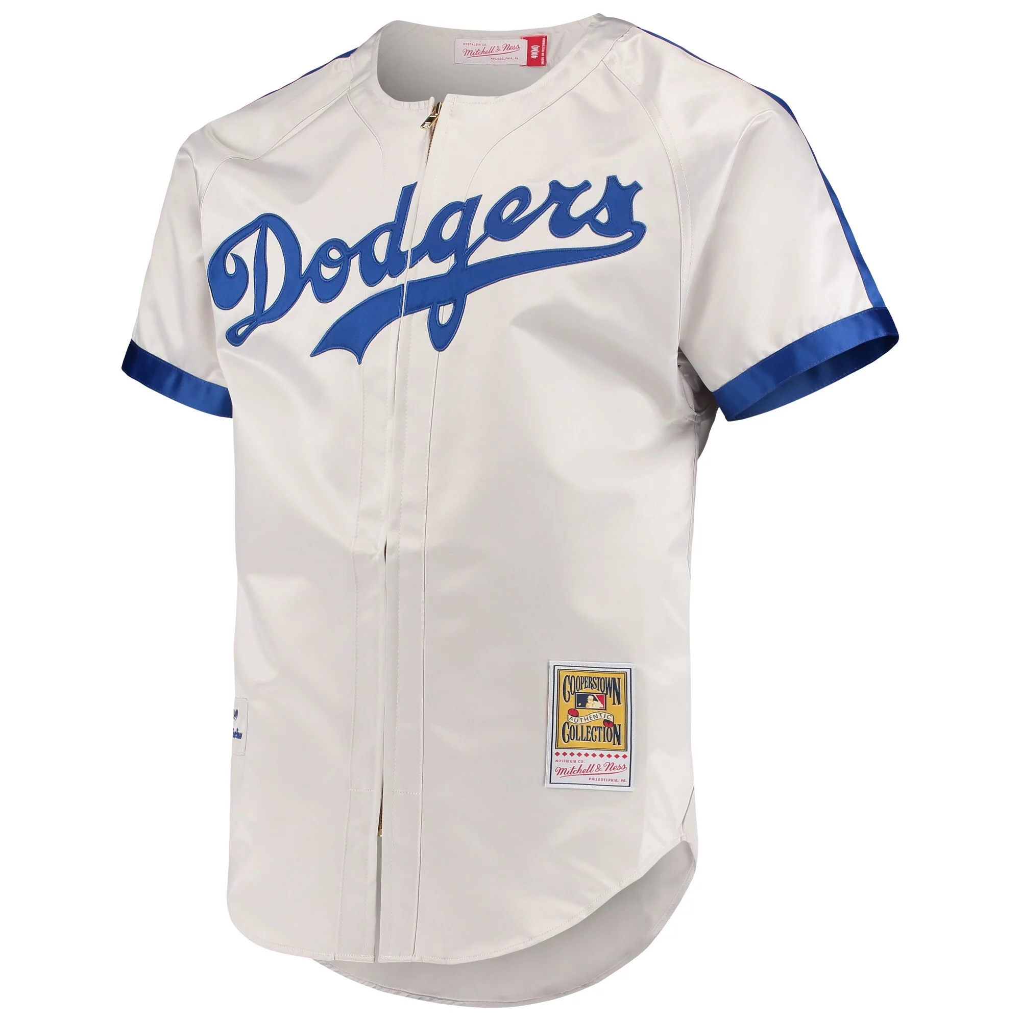 Men's Mitchell & Ness Jackie Robinson Gray Brooklyn Dodgers Cooperstown Collection Authentic Jersey