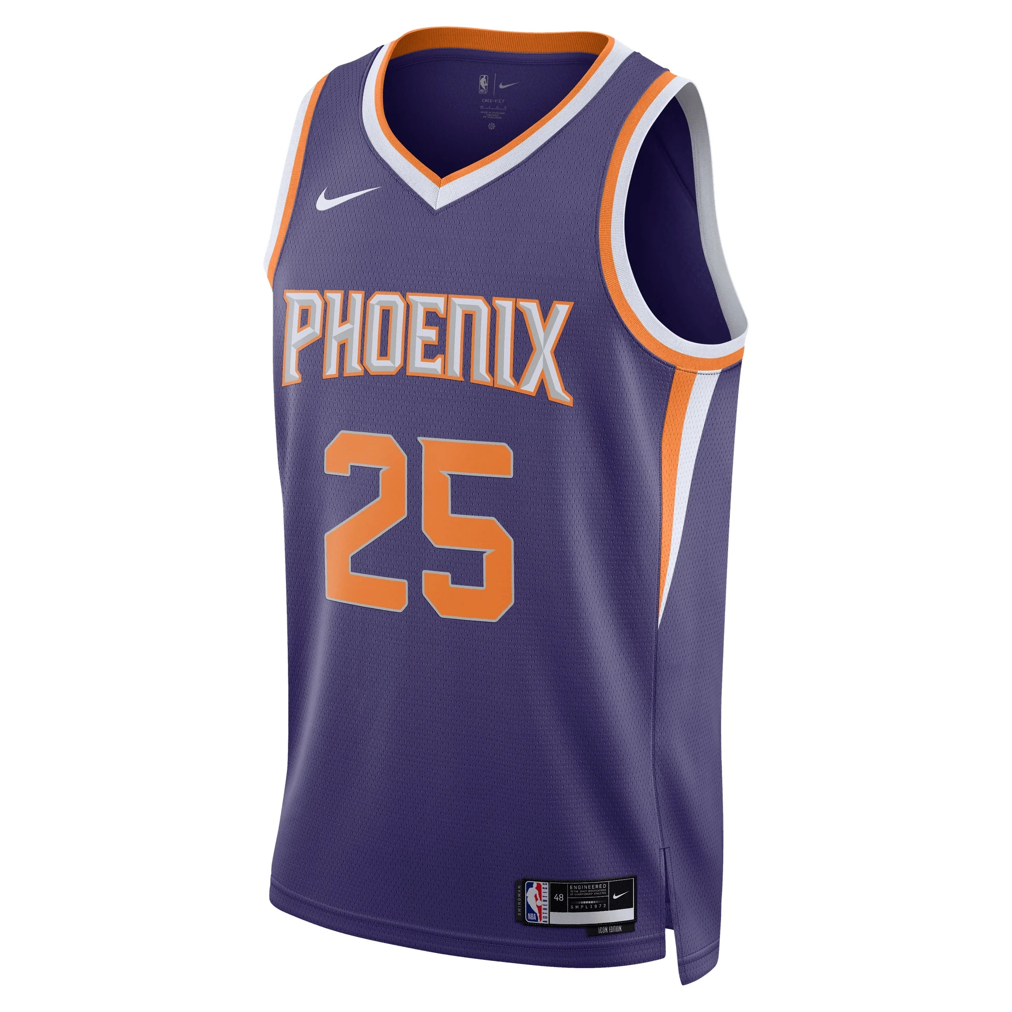 Unisex Nike Mikal Bridges Purple Phoenix Suns Swingman Jersey - Icon Edition
