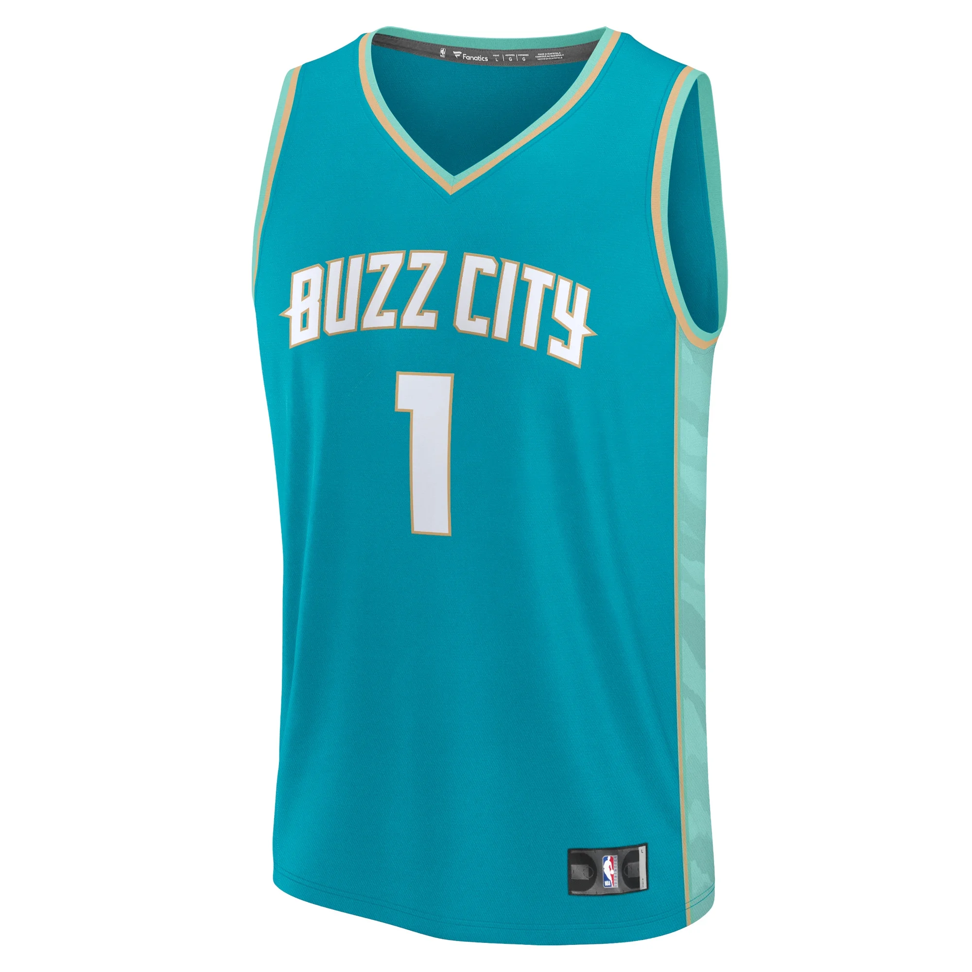 Men's Fanatics LaMelo Ball Teal Charlotte Hornets Fast Break Jersey - City Edition