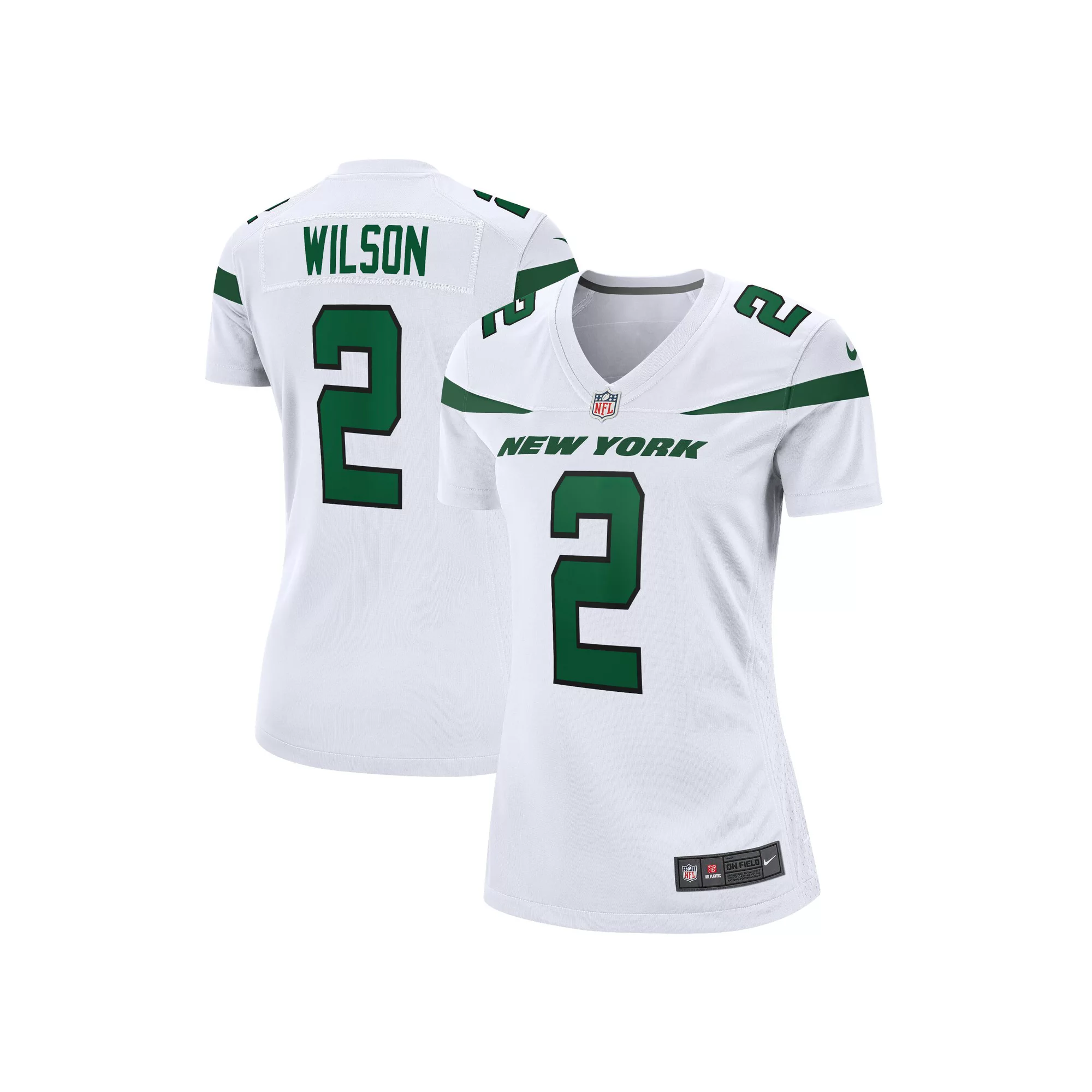 Women's Nike Zach Wilson White New York Jets Player Jersey