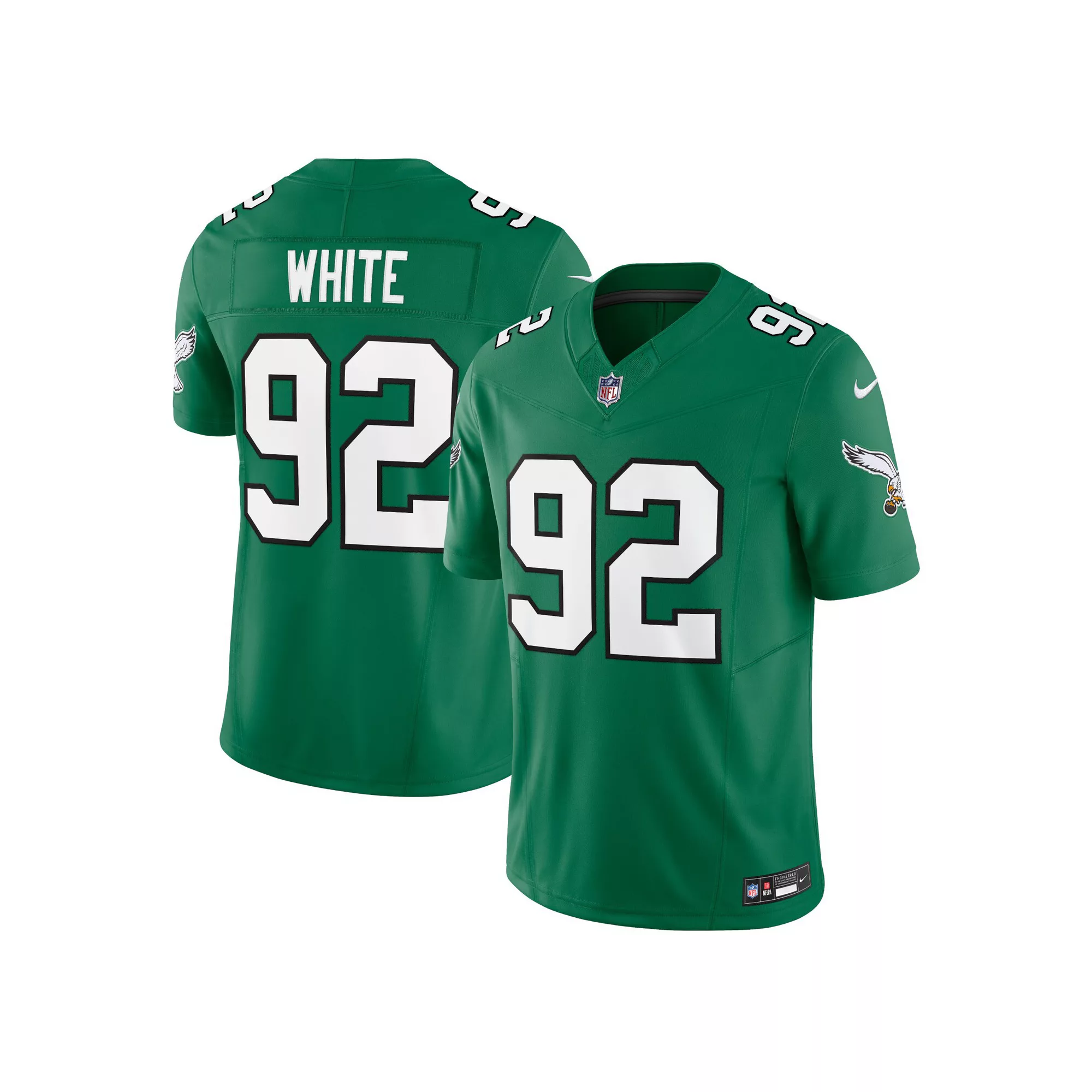 Men's Nike Reggie White Kelly Green Philadelphia Eagles Alternate Vapor F.U.S.E. Limited Jersey
